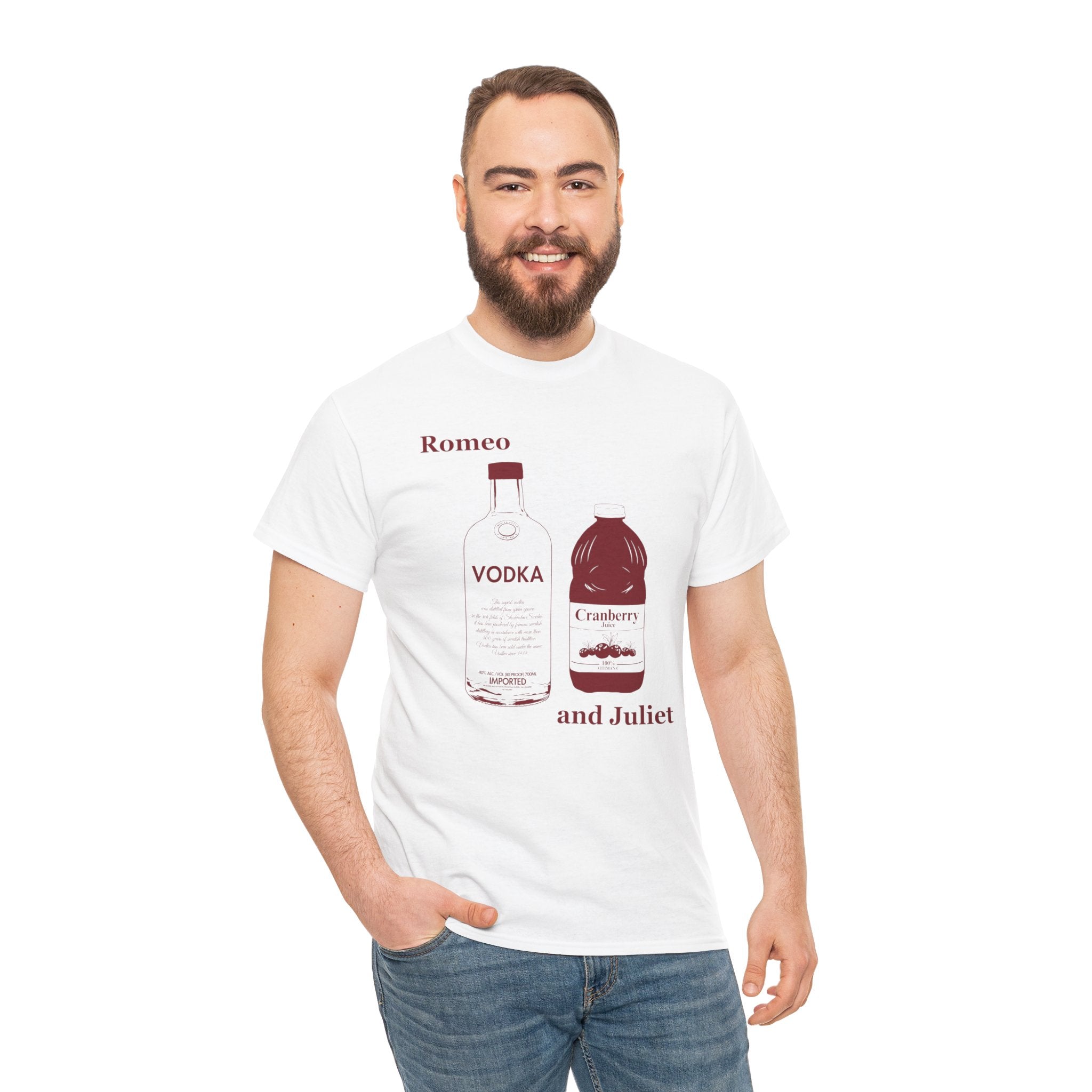 Romeo and Juliet Vodka Cranberry - Unisex Heavy Cotton Tee