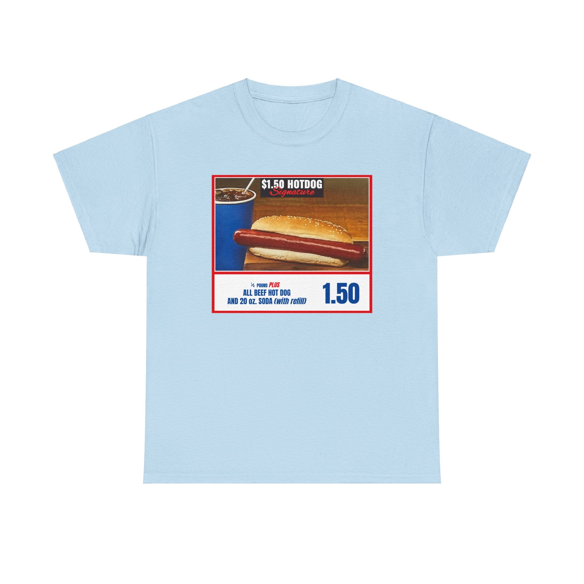 Costco Hotdog (no back quote) - Unisex Heavy Cotton Tee