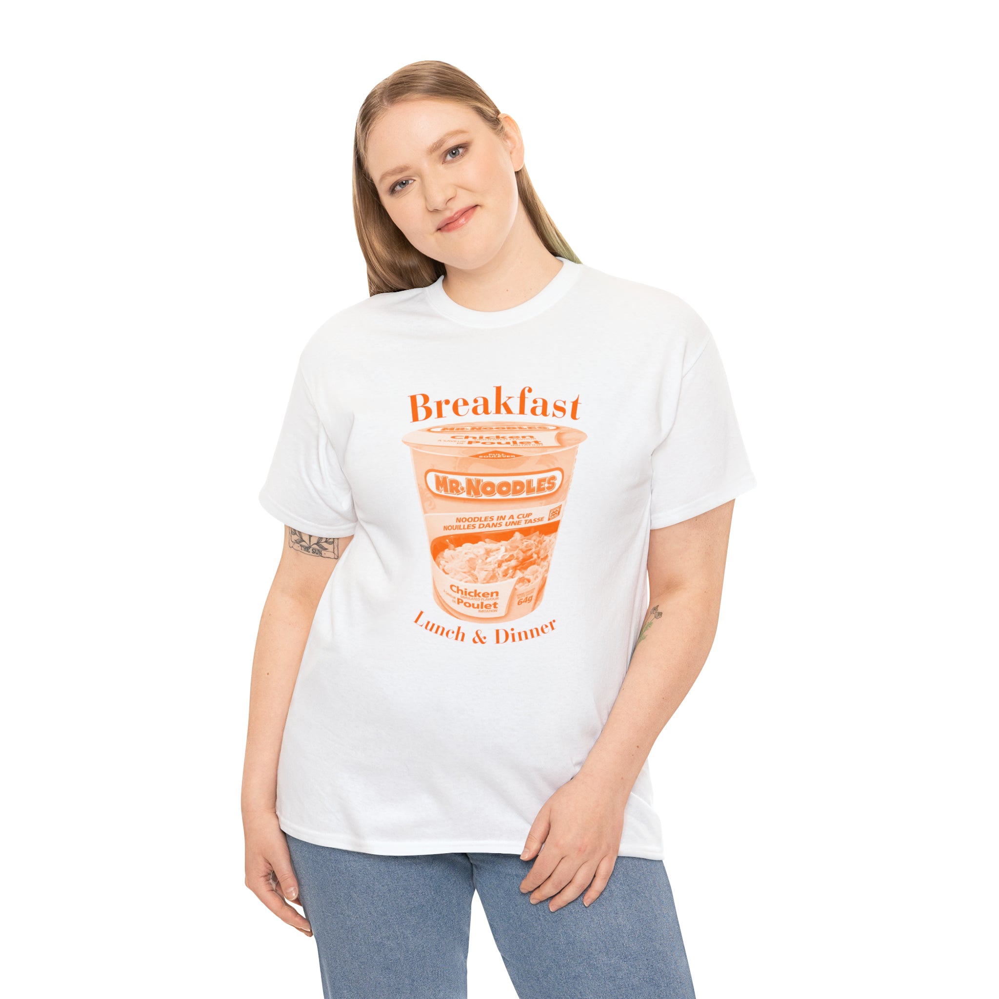 Breakfast Lunch and Dinner - Unisex Heavy Cotton Tee