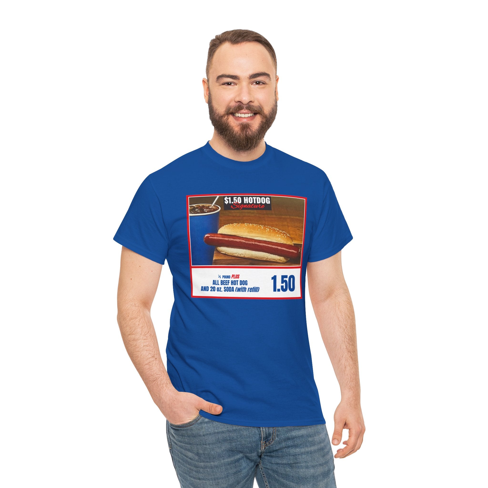 Costco Hotdog (no back quote) - Unisex Heavy Cotton Tee