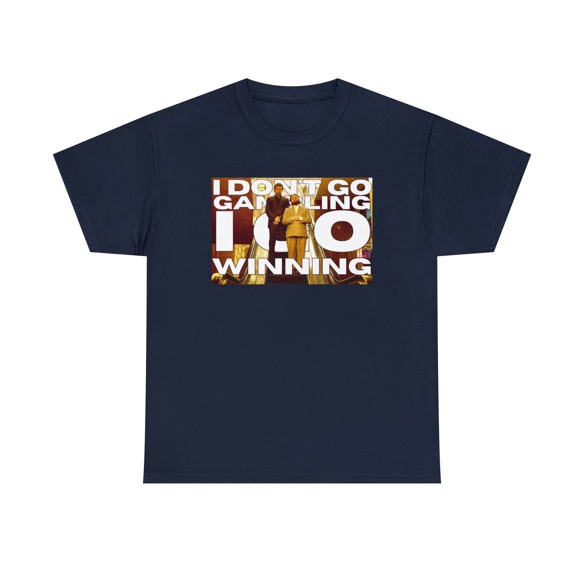 'I don't go Gambling I go Winning" Allen Hangover - Unisex Heavy Cotton Tee