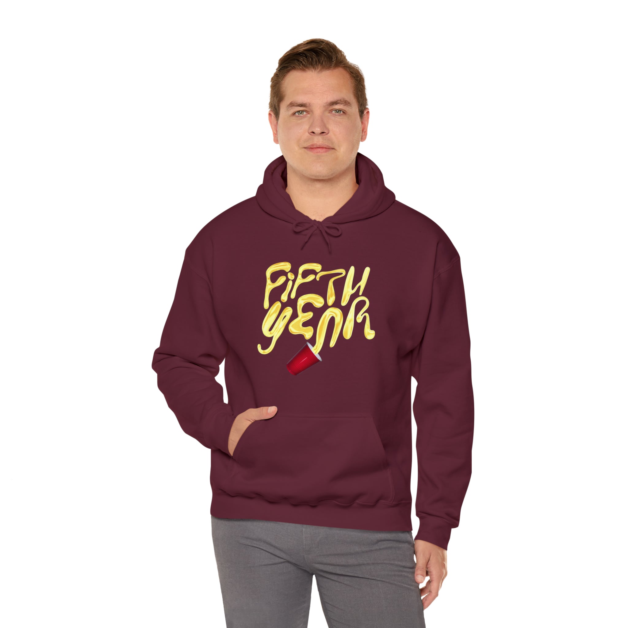 Fifth Year Beer Spill - Unisex Heavy Blend™ Hooded Sweatshirt