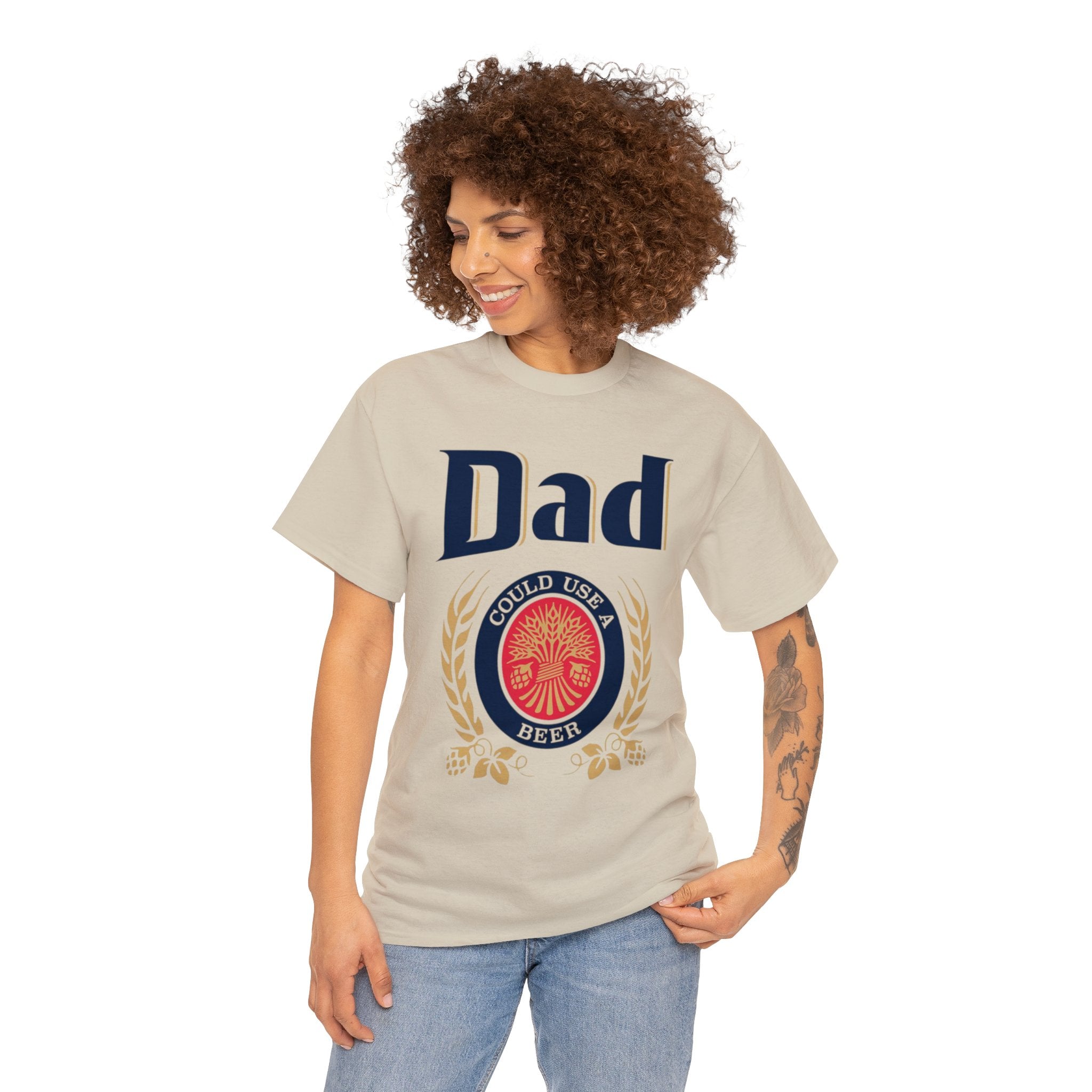 Dad Could Use a Beer - Unisex Heavy Cotton Tee