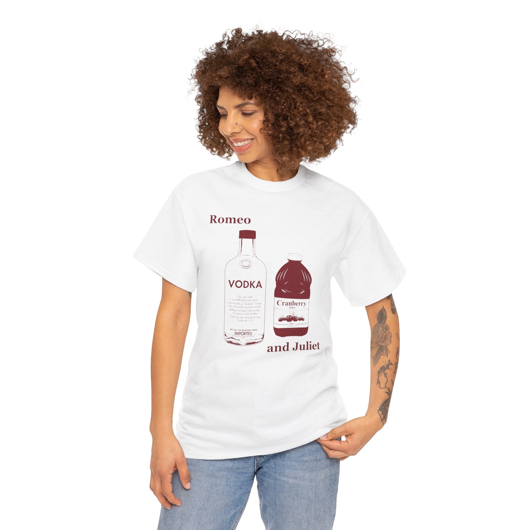 Romeo and Juliet Vodka Cranberry - Unisex Heavy Cotton Tee