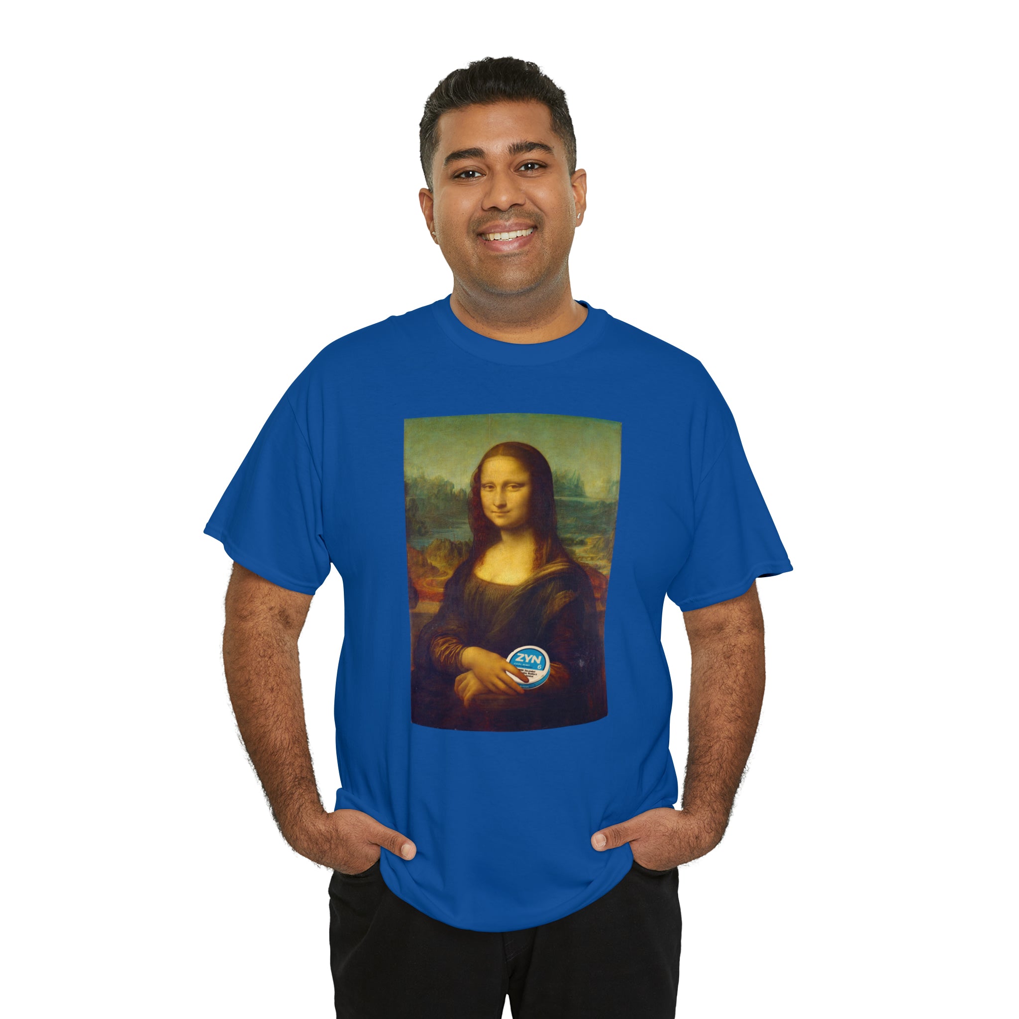 Mona Lisa with Zyns - Unisex Heavy Cotton Tee