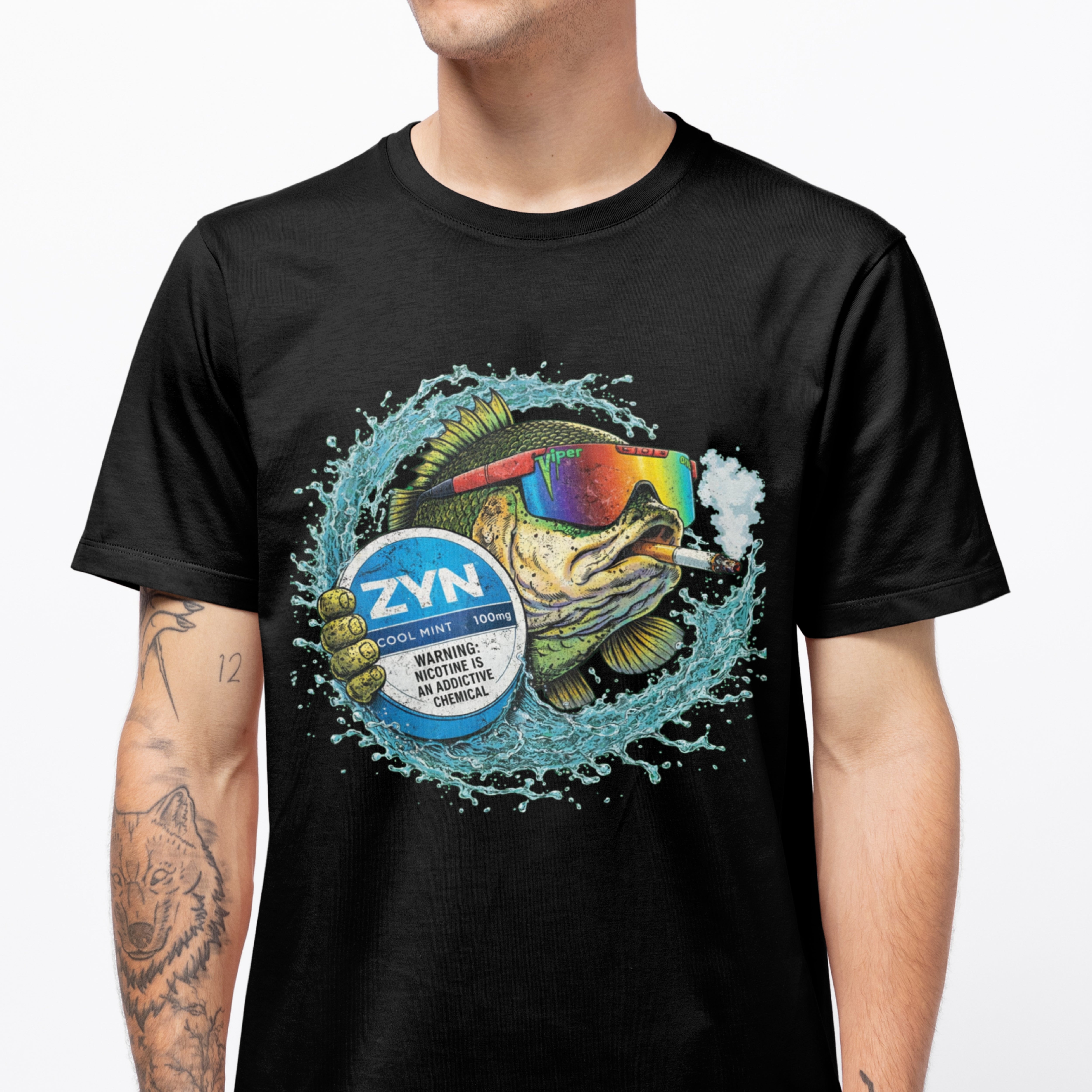 HELL YEAH NICOTINE FISH TEE