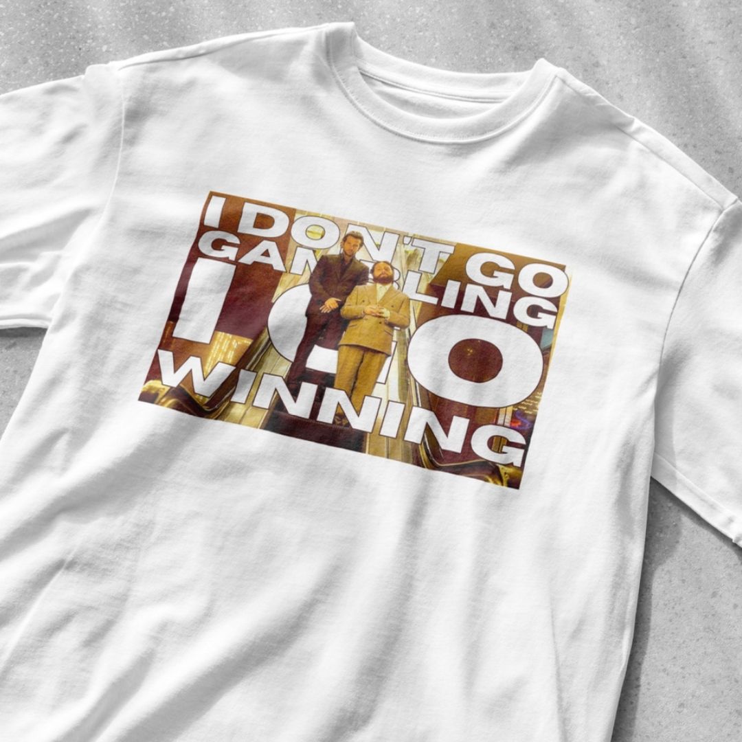 'I don't go Gambling I go Winning" Allen Hangover - Unisex Heavy Cotton Tee