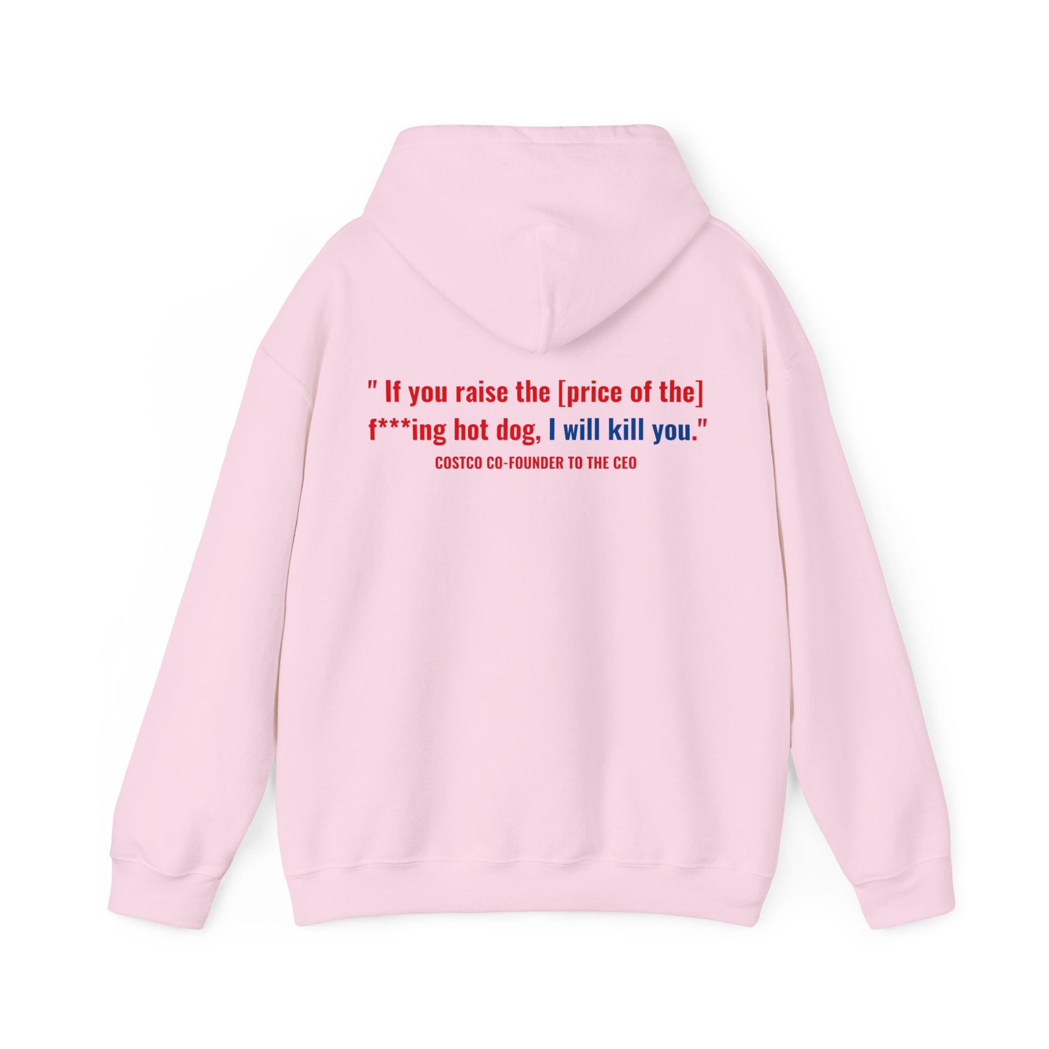 Costco $1.50 Hotdog (with back quote) - Unisex Heavy Blend™ Hooded Sweatshirt