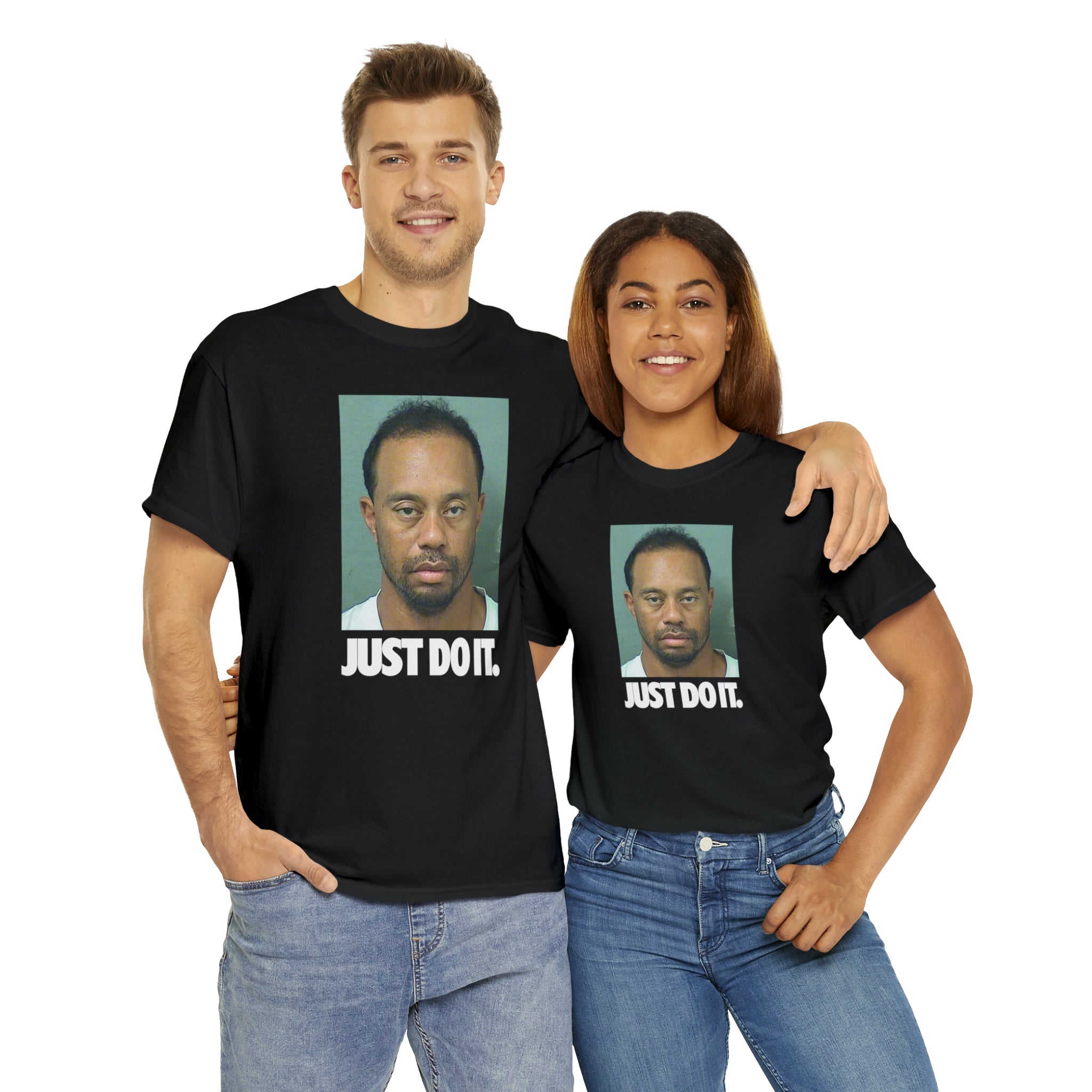 Just Do it Tiger Woods DUI Mugshot - Unisex Heavy Cotton Tee