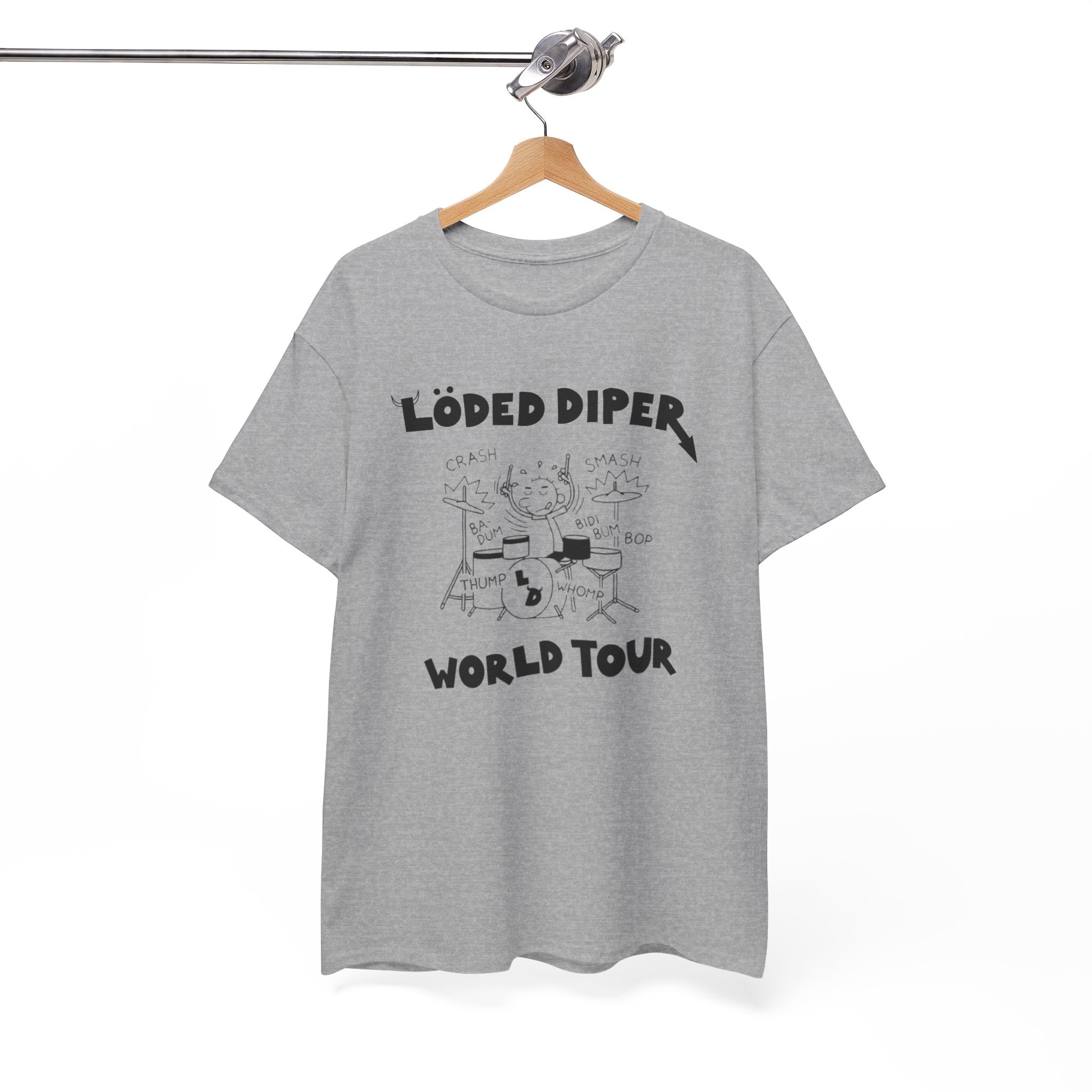 Loded Diper World Tour Shirt (Diary of a Wimpy Kid Rodrick Rules) - Unisex Heavy Cotton Tee