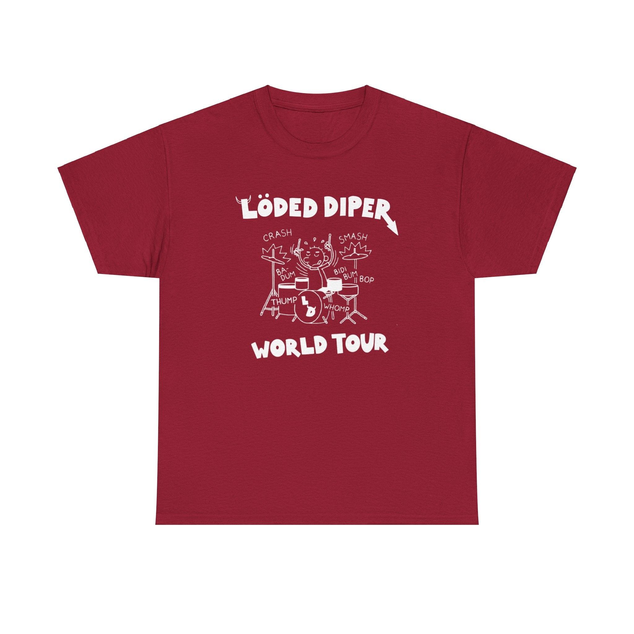 Loded Diper World Tour Shirt (Diary of a Wimpy Kid Rodrick Rules) - Unisex Heavy Cotton Tee