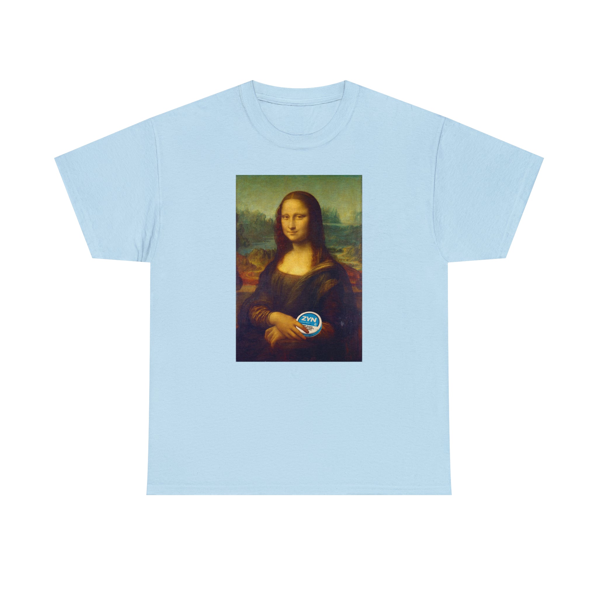 Mona Lisa with Zyns - Unisex Heavy Cotton Tee