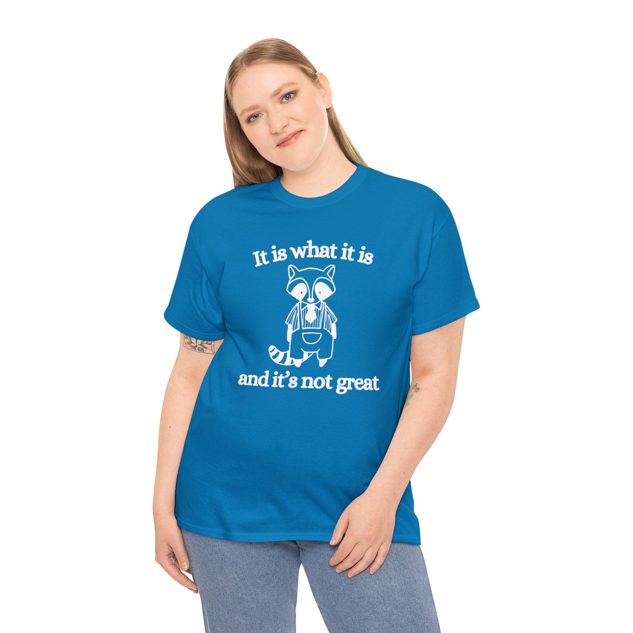 It is what it is and its not great shirt