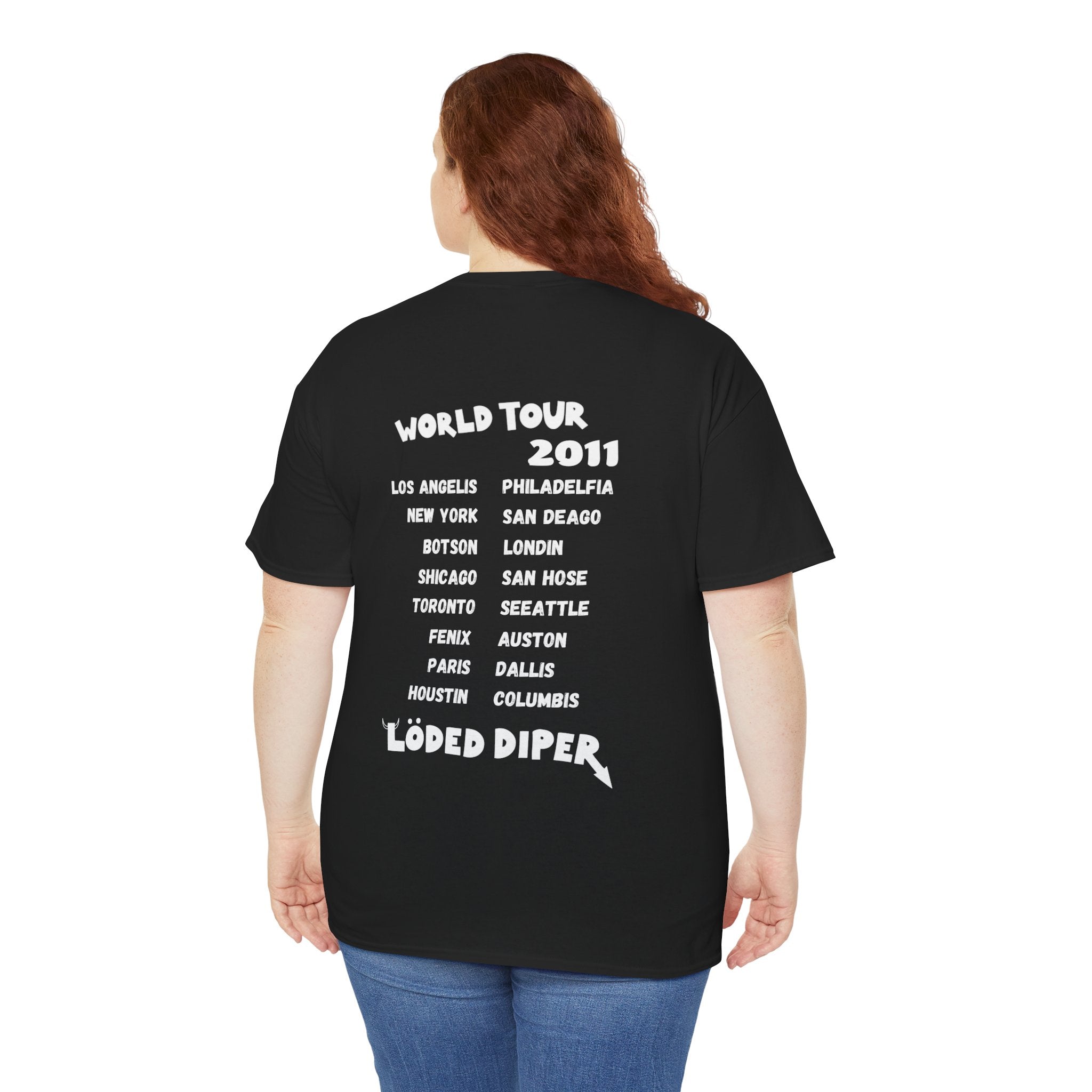 Loded Diper World Tour Shirt (Diary of a Wimpy Kid Rodrick Rules) - Unisex Heavy Cotton Tee