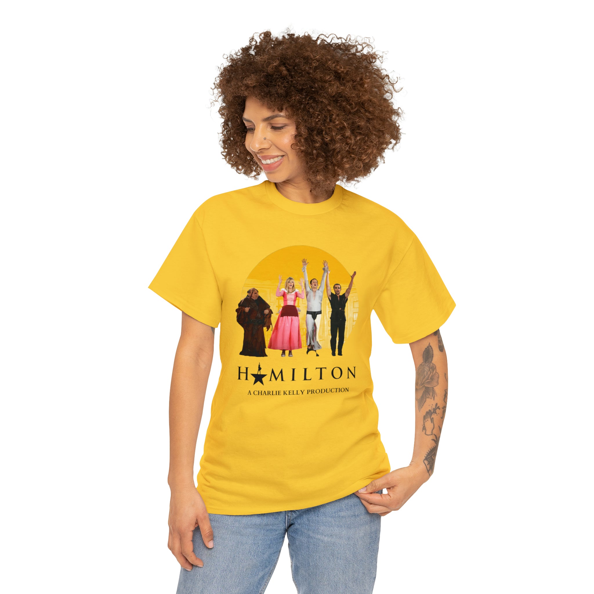 The Nightman Cometh (Hamilton) It's Always Sunny in Philidelphia - Unisex Heavy Cotton Tee