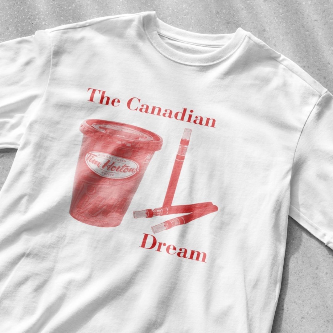 The Canadian Dream Tim Hortons Coffee and Zyns 6mg - Unisex Heavy Cotton Tee