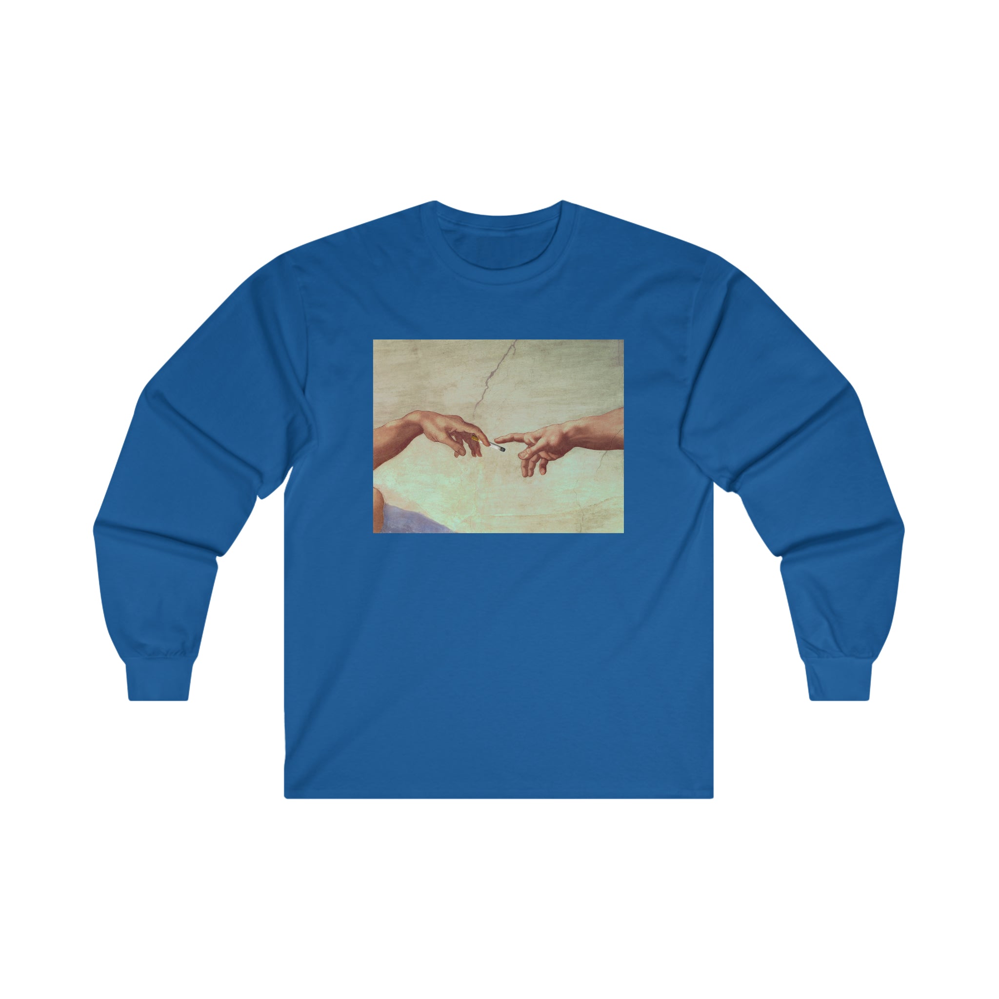 Gods Hand Passing Cigarette - Ultra Cotton Long Sleeve Tee