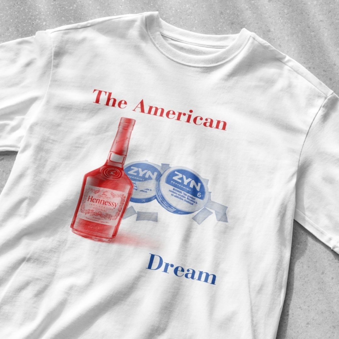 The American Dream Hennessy and Zyns 6mg - Unisex Heavy Cotton Tee