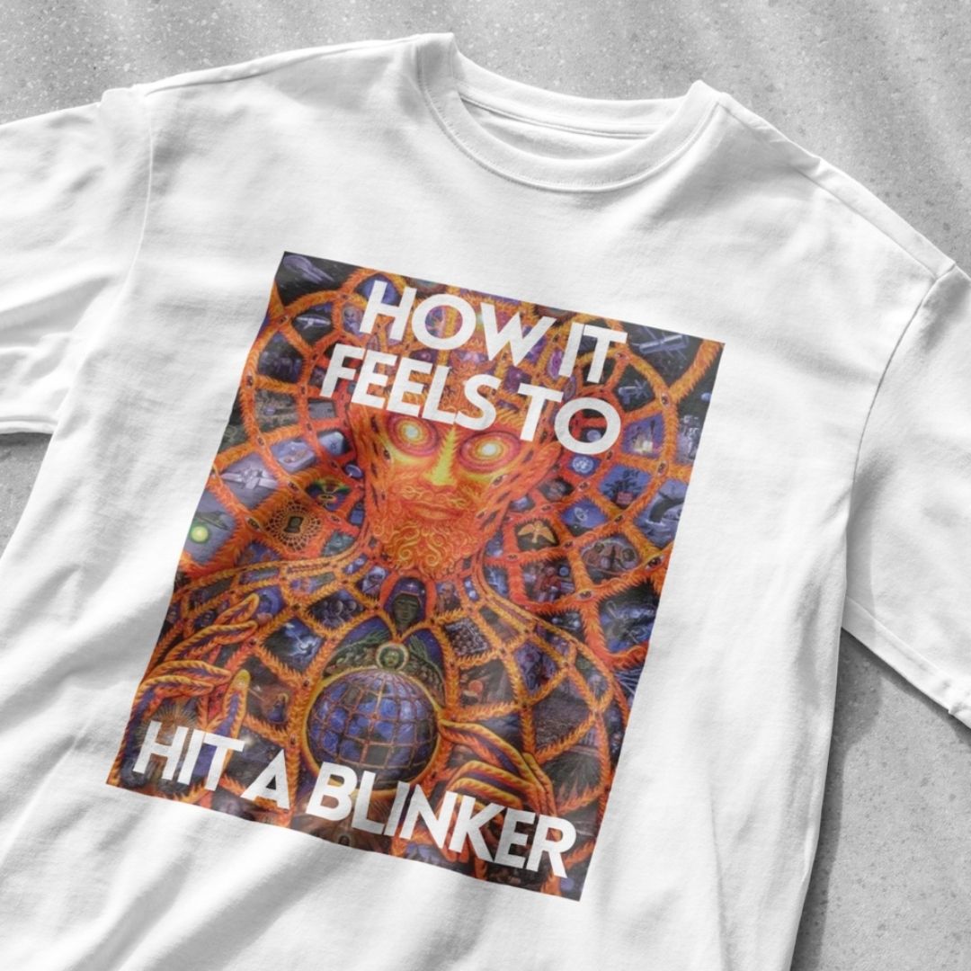 How it feels to hit a blinker - Unisex Heavy Cotton Tee