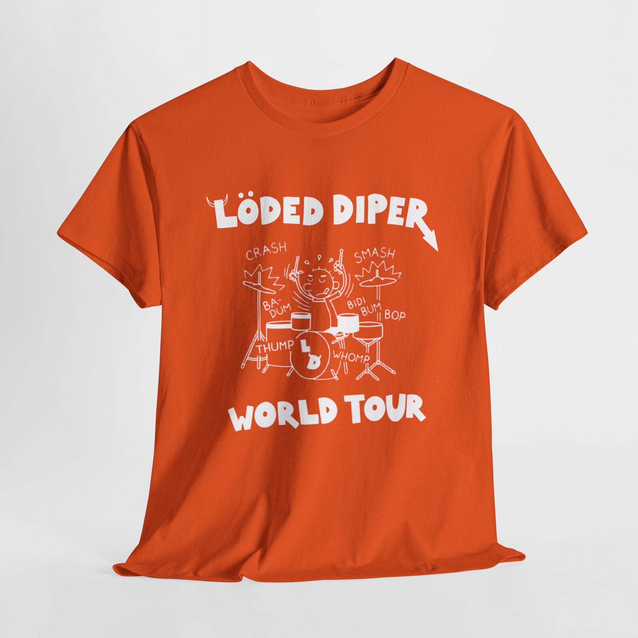 Loded Diper World Tour Shirt (Diary of a Wimpy Kid Rodrick Rules) - Unisex Heavy Cotton Tee