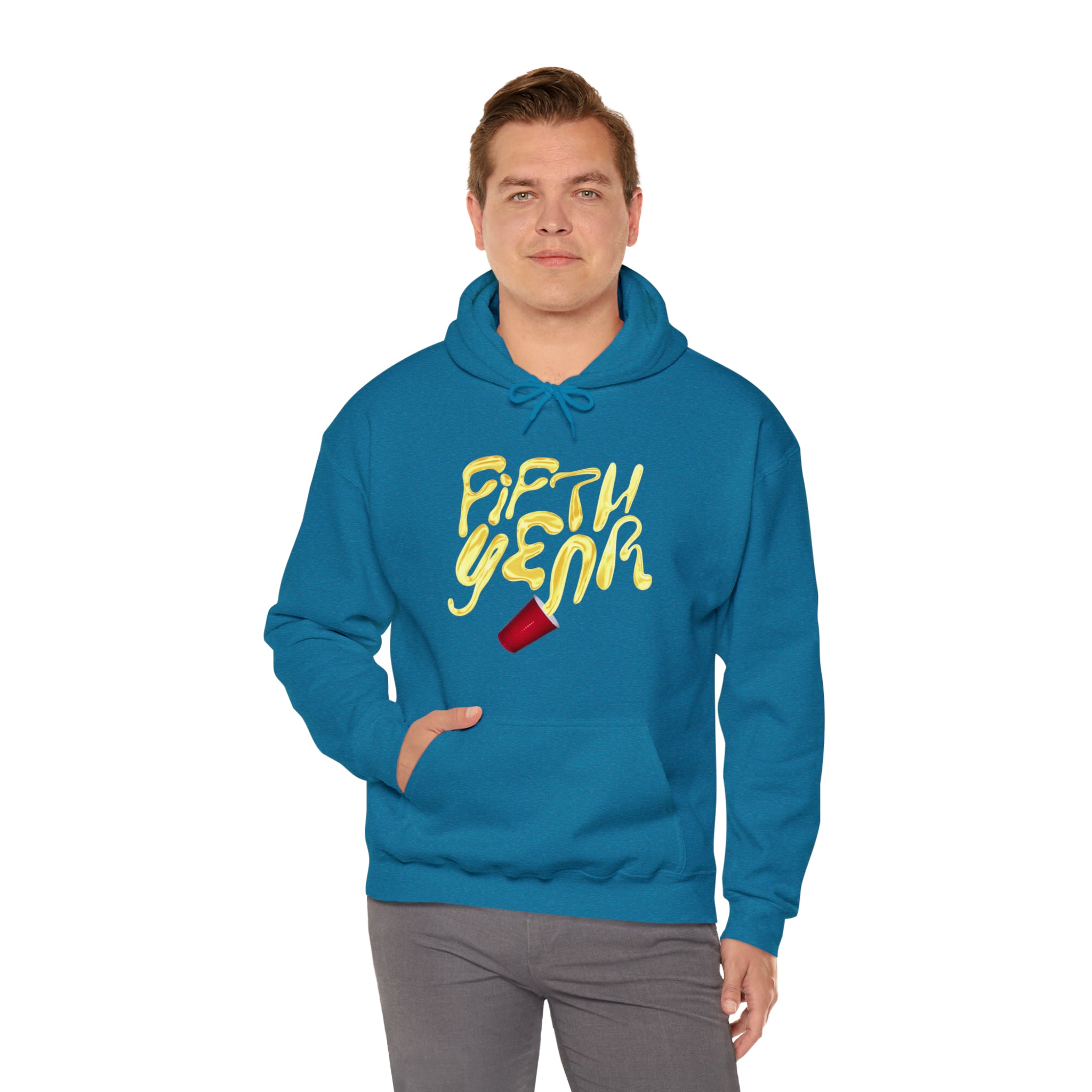 Fifth Year Beer Spill - Unisex Heavy Blend™ Hooded Sweatshirt