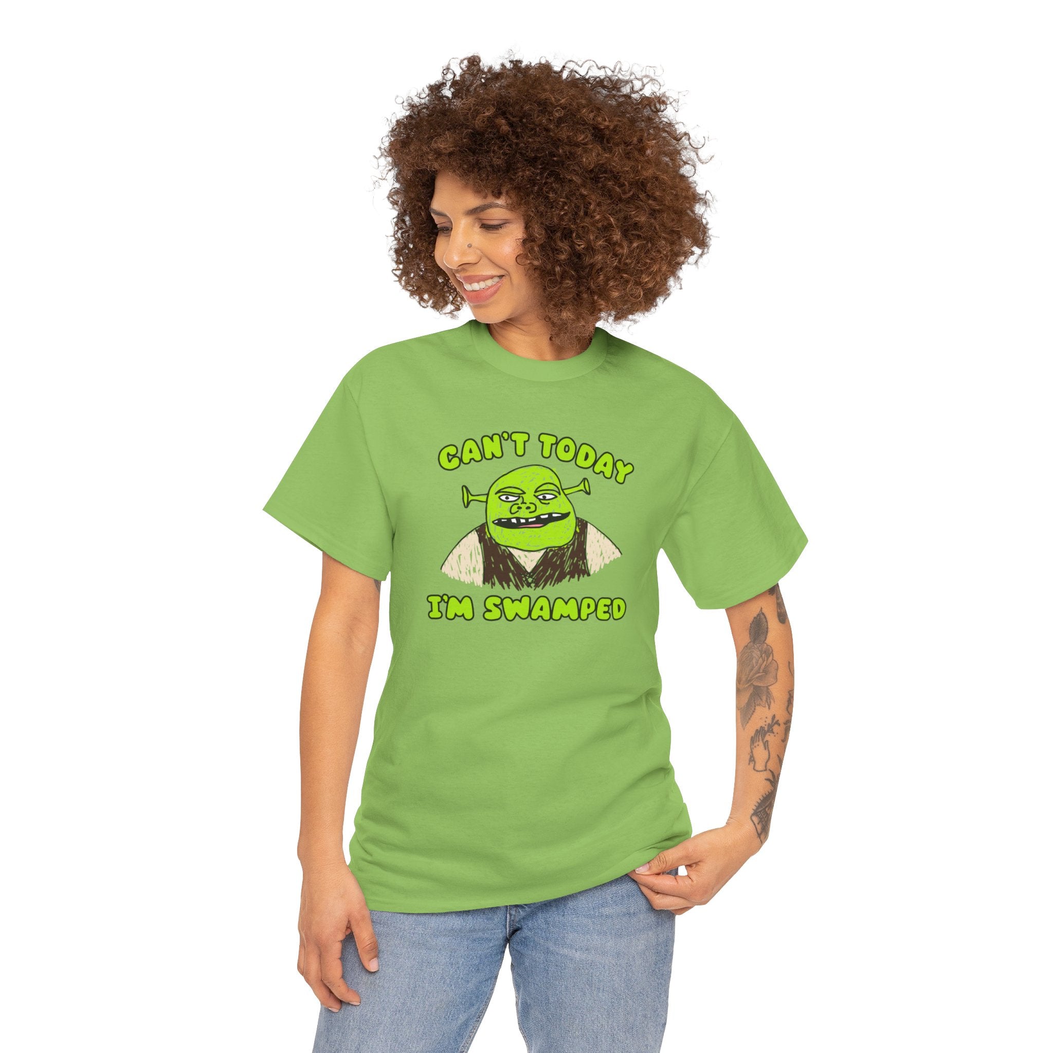 Can't Today I'm Swamped Shrek Shirt