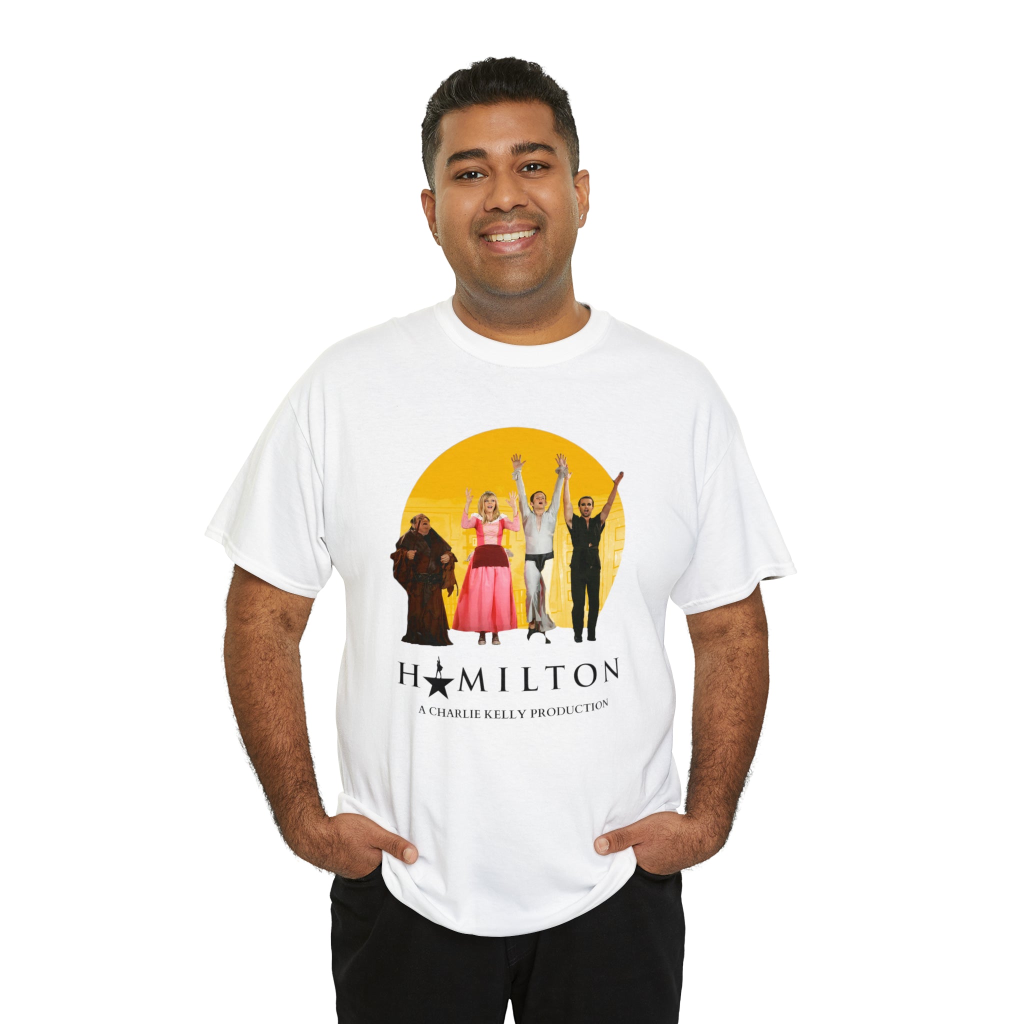 The Nightman Cometh (Hamilton) It's Always Sunny in Philidelphia - Unisex Heavy Cotton Tee