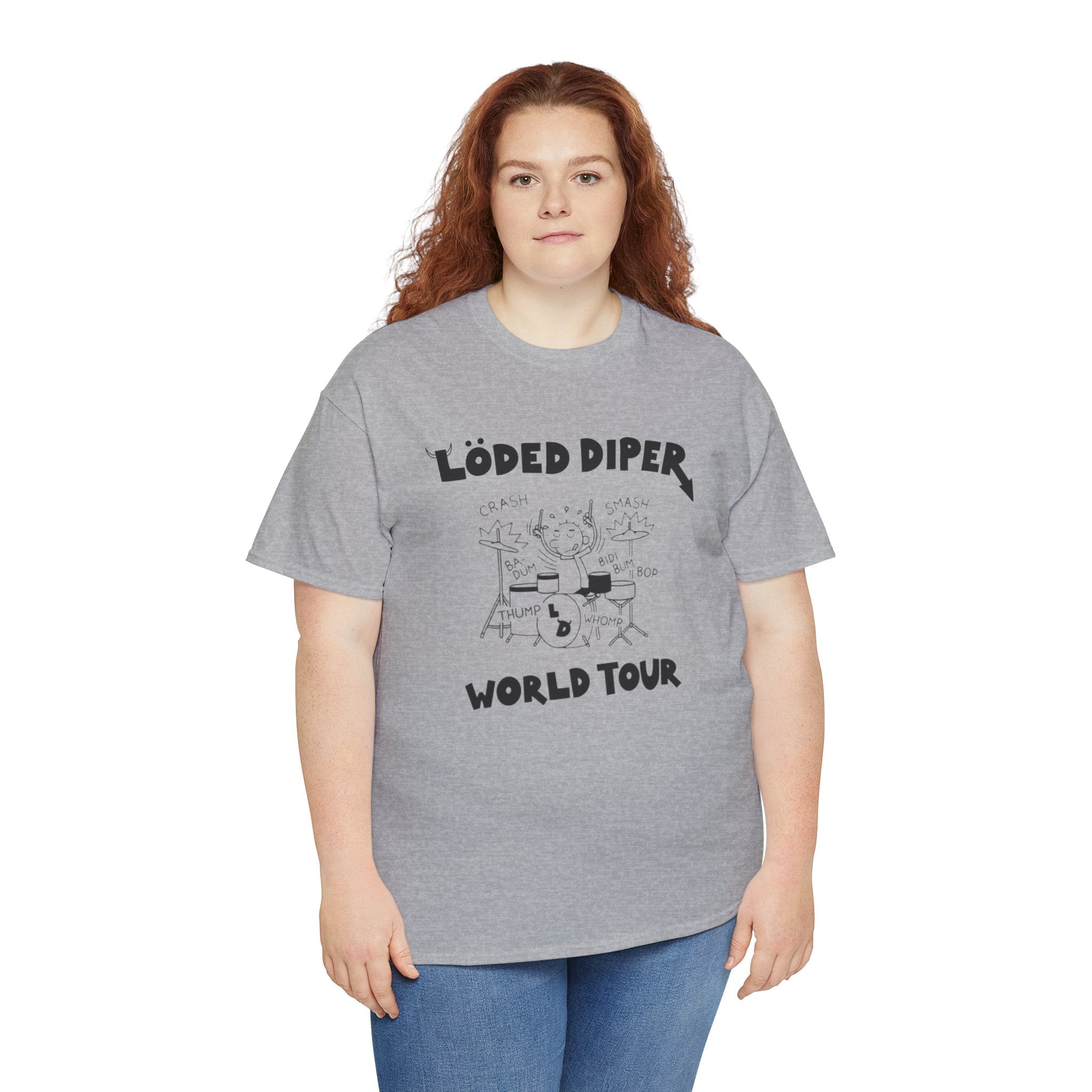 Loded Diper World Tour Shirt (Diary of a Wimpy Kid Rodrick Rules) - Unisex Heavy Cotton Tee