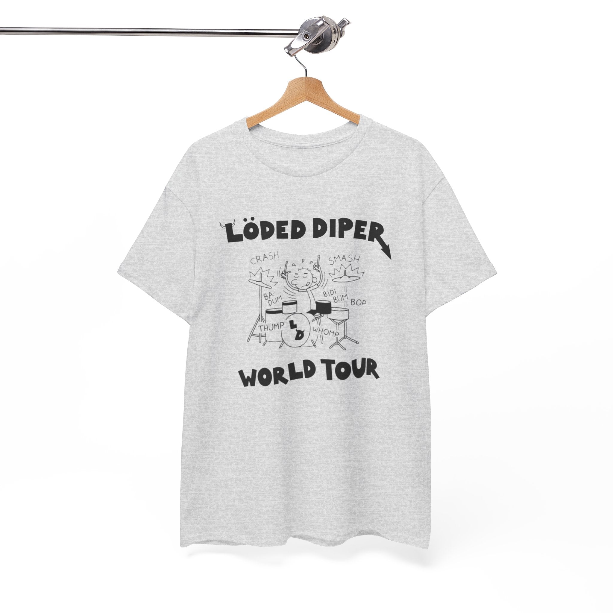 Loded Diper World Tour Shirt (Diary of a Wimpy Kid Rodrick Rules) - Unisex Heavy Cotton Tee