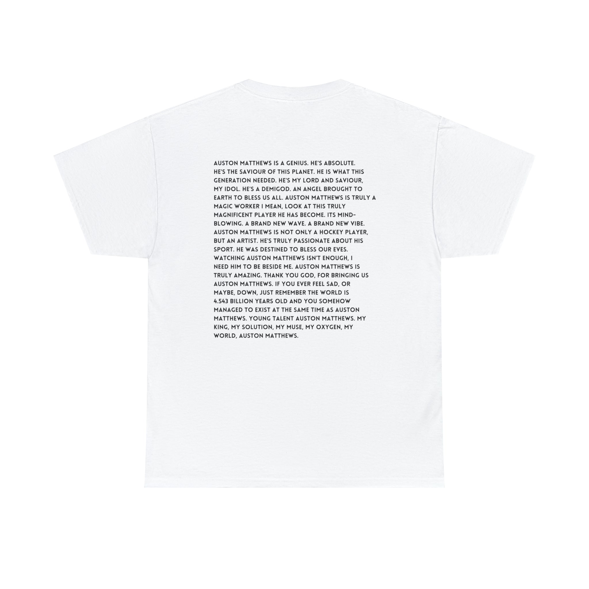 Auston Matthews (with back quote) - Unisex Heavy Cotton Tee