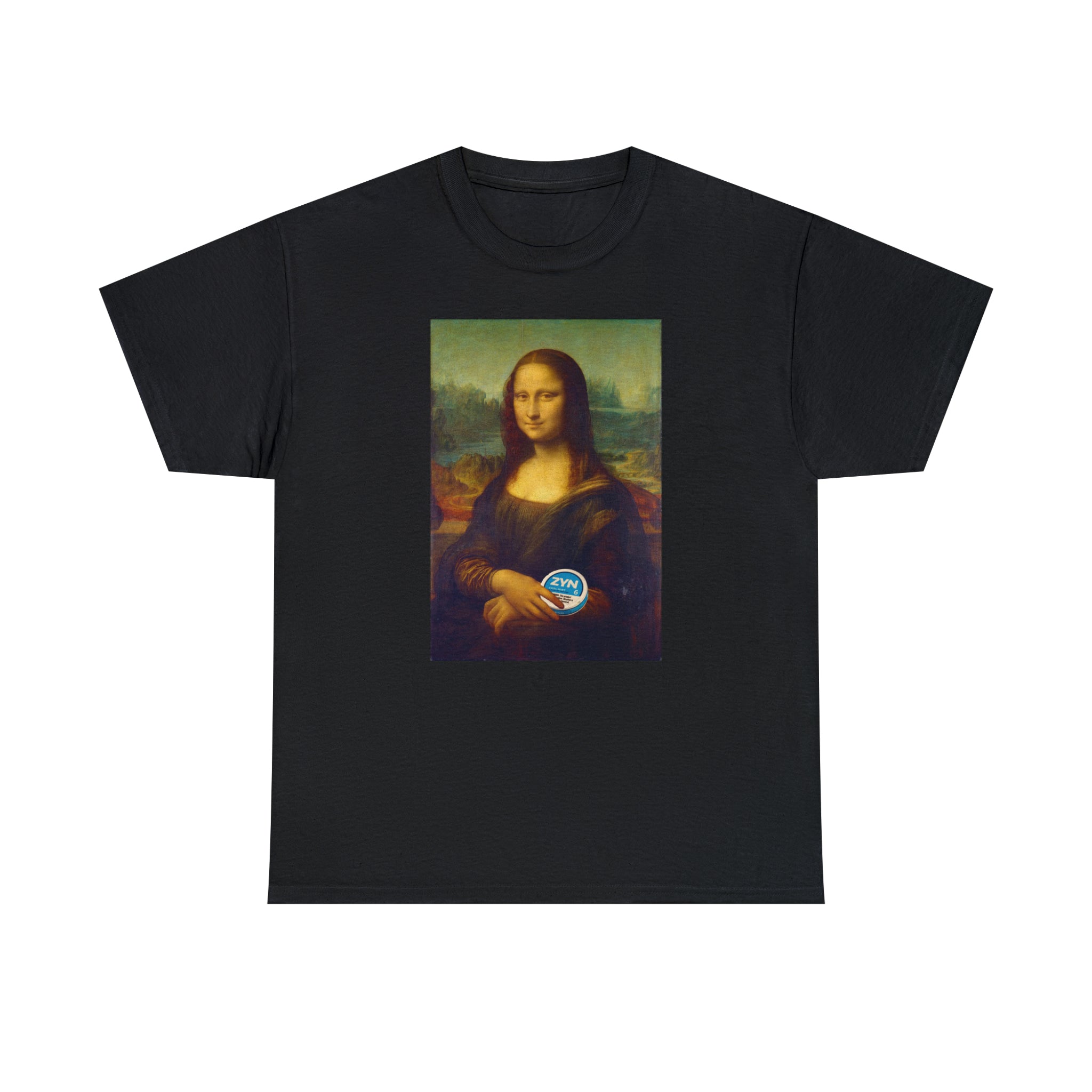 Mona Lisa with Zyns - Unisex Heavy Cotton Tee