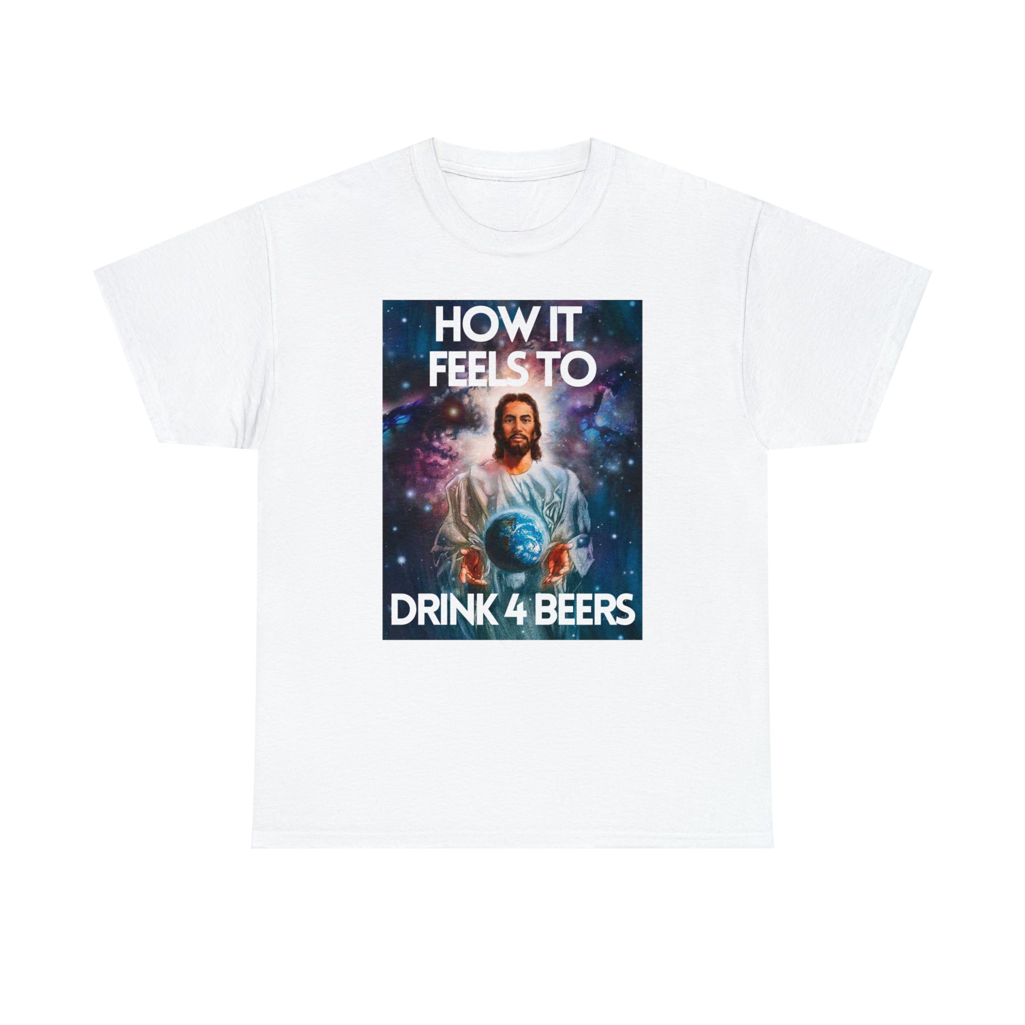 How it feels to drink 4 beers - Unisex Heavy Cotton Tee