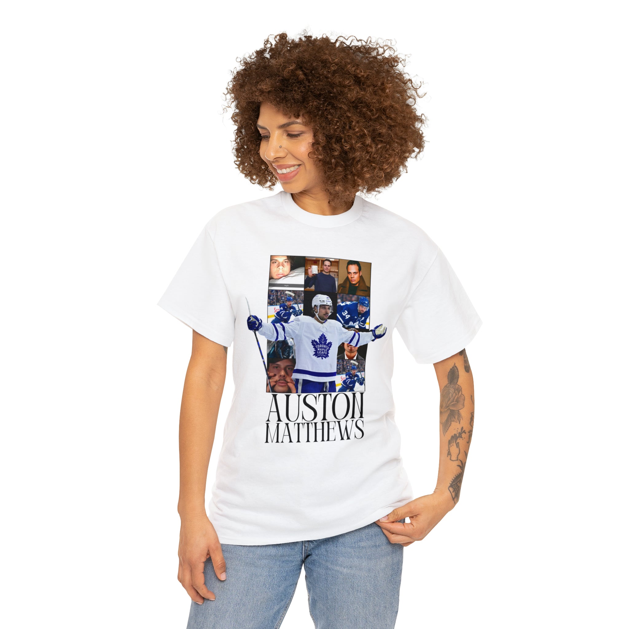 Auston Matthews (with back quote) - Unisex Heavy Cotton Tee