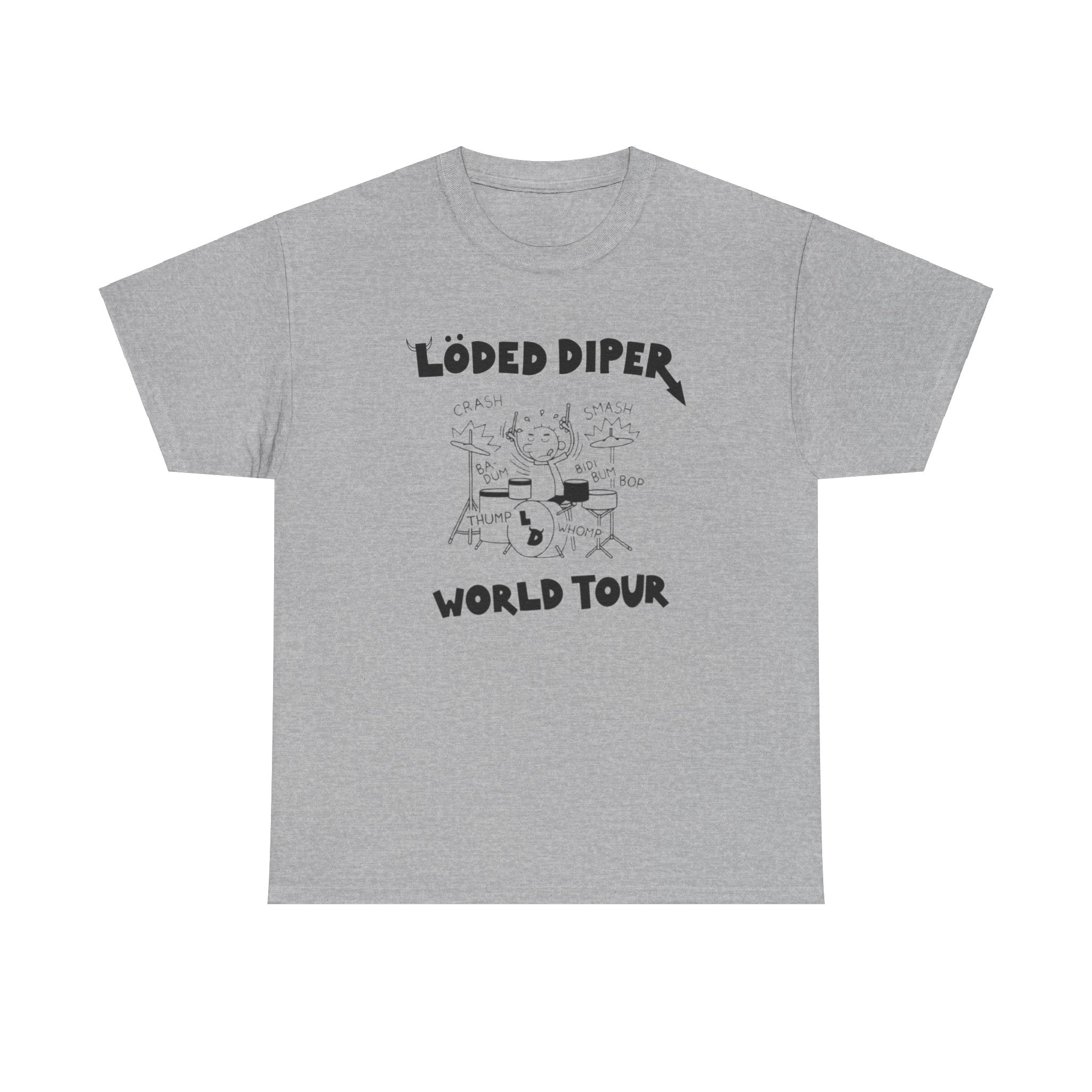 Loded Diper World Tour Shirt (Diary of a Wimpy Kid Rodrick Rules) - Unisex Heavy Cotton Tee