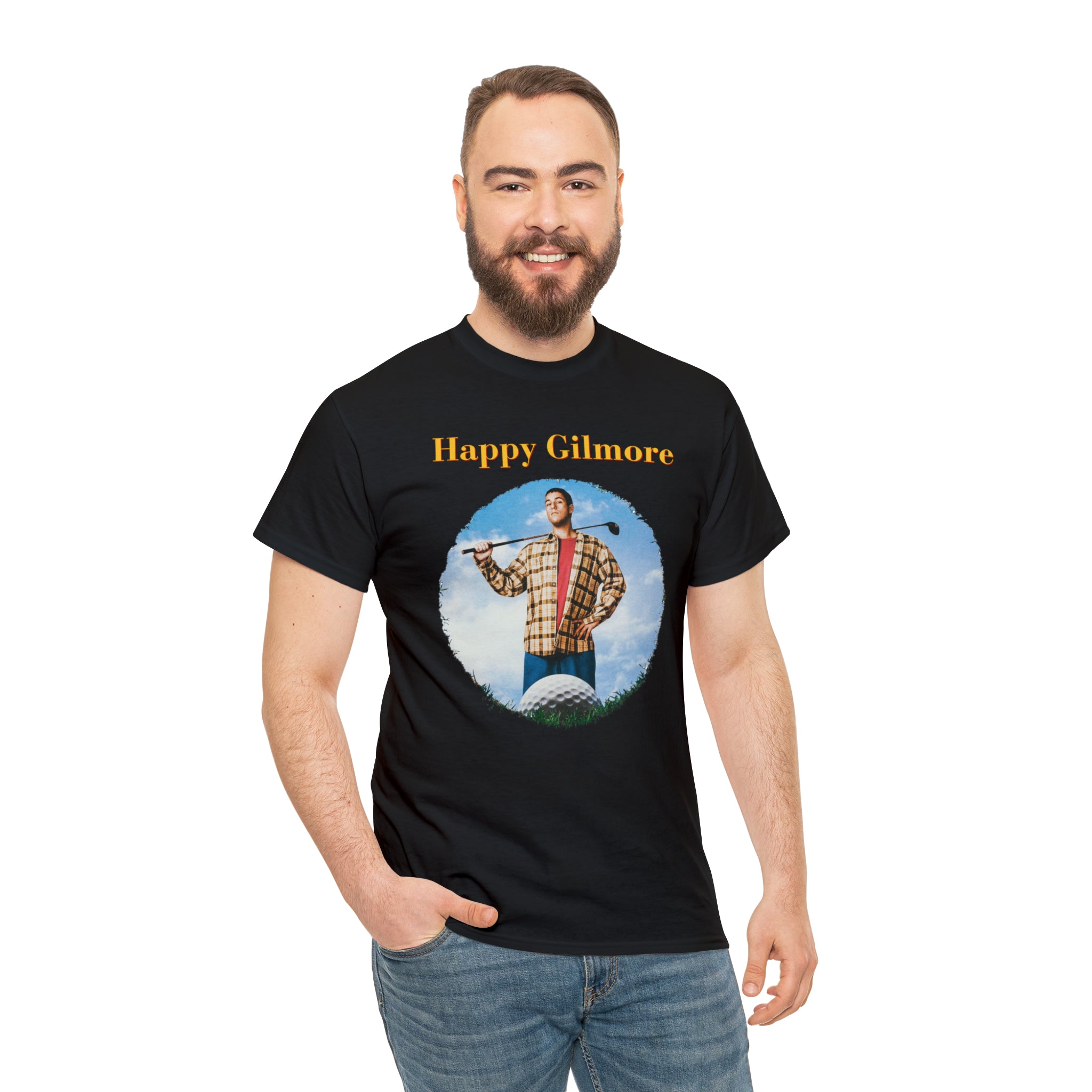 HAPPY GILMORE (with back quote) - Unisex Heavy Cotton Tee