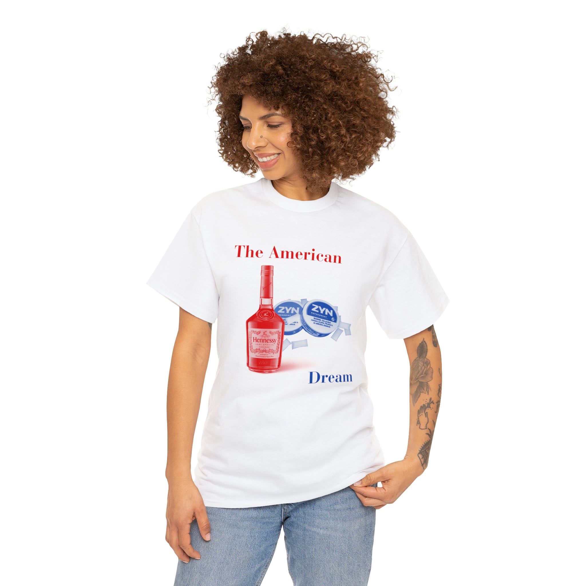 The American Dream Hennessy and Zyns 6mg - Unisex Heavy Cotton Tee