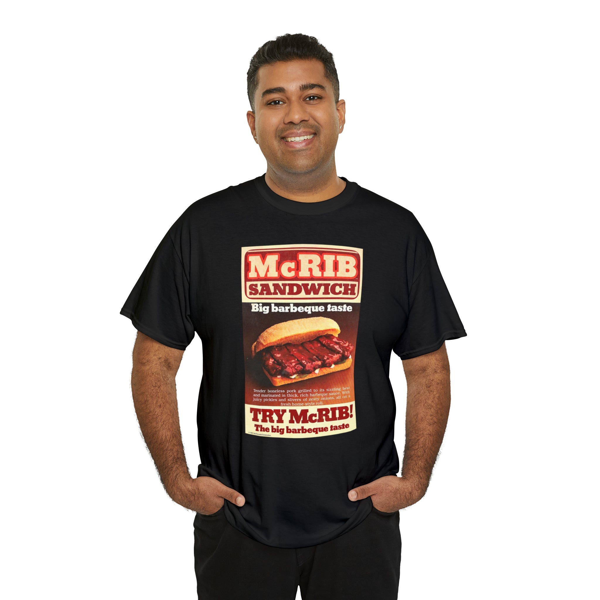 Give me the McRib or give me DEATH - Unisex Heavy Cotton Tee