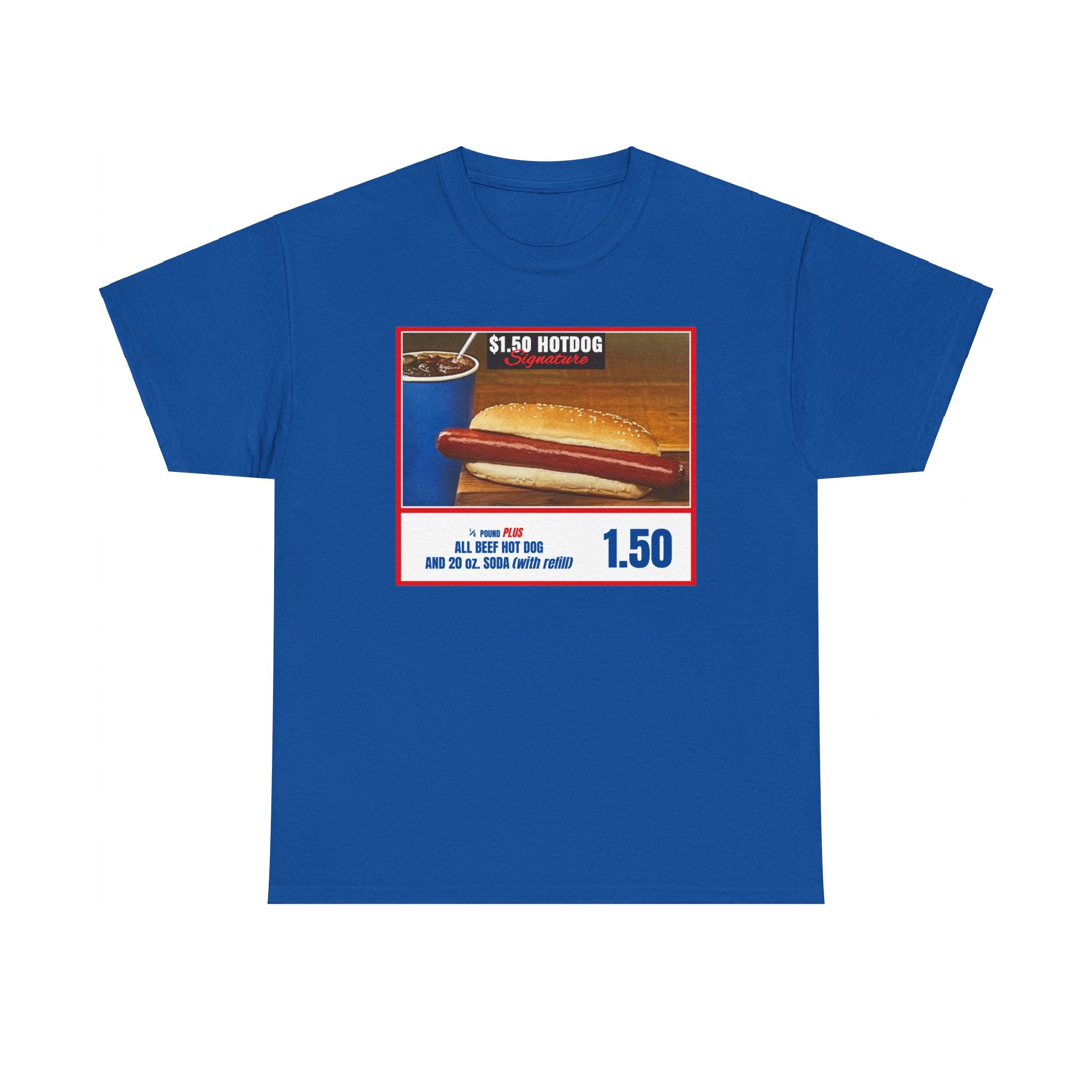 Costco Hotdog (no back quote) - Unisex Heavy Cotton Tee