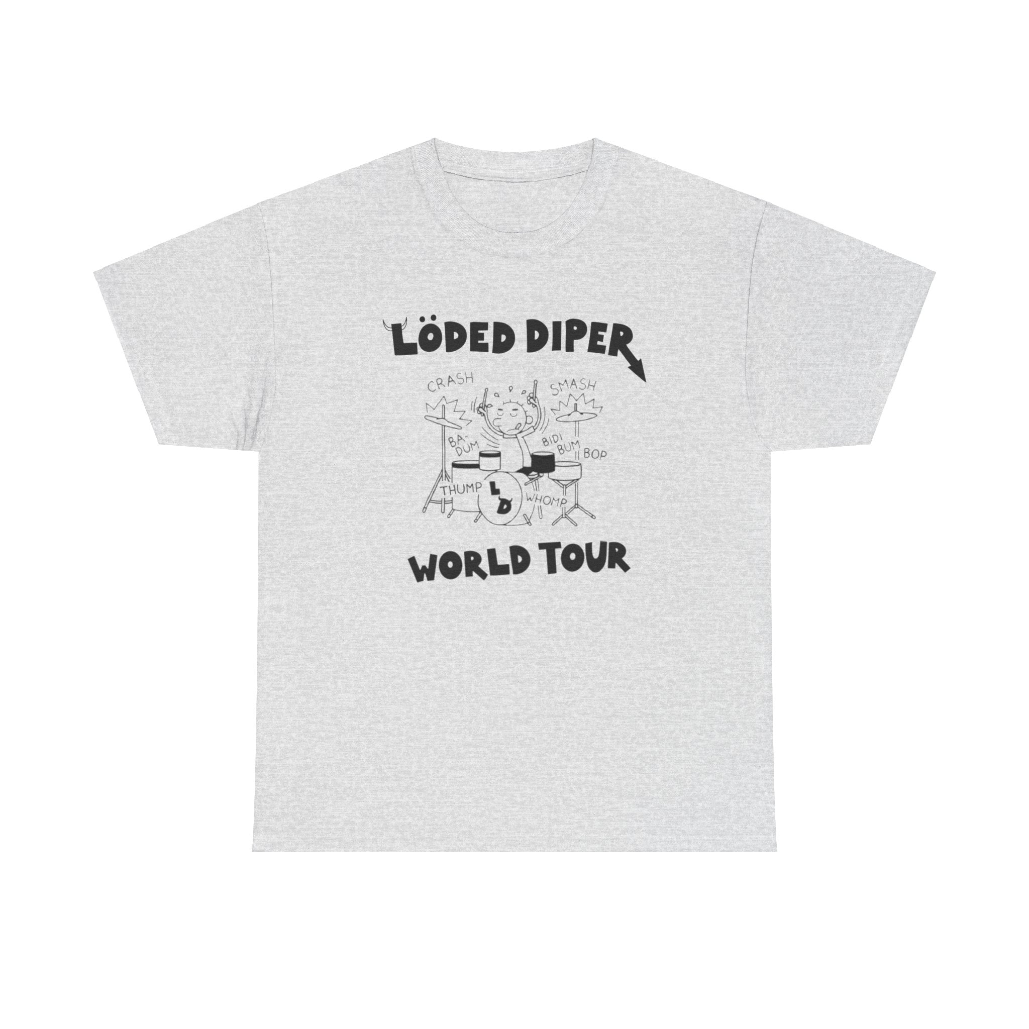 Loded Diper World Tour Shirt (Diary of a Wimpy Kid Rodrick Rules) - Unisex Heavy Cotton Tee