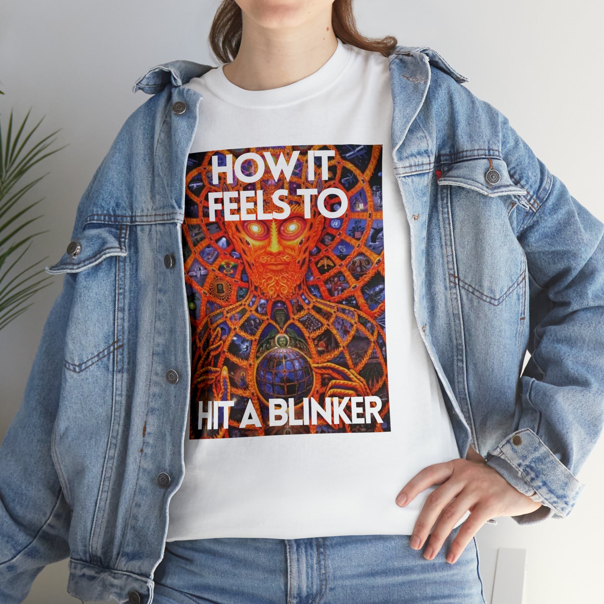 How it feels to hit a blinker - Unisex Heavy Cotton Tee