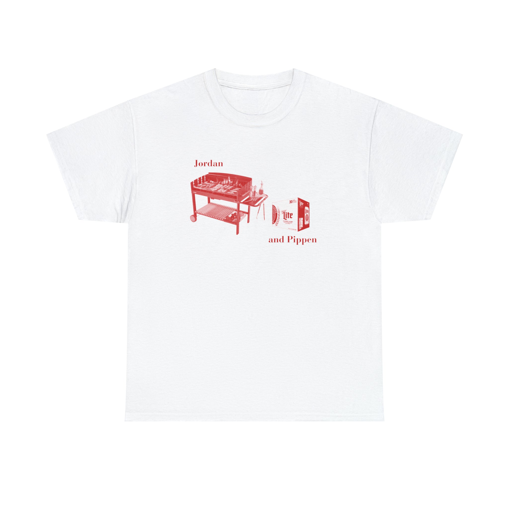 Jordan and Pippen Barbecue and 30 rack - Unisex Heavy Cotton Tee