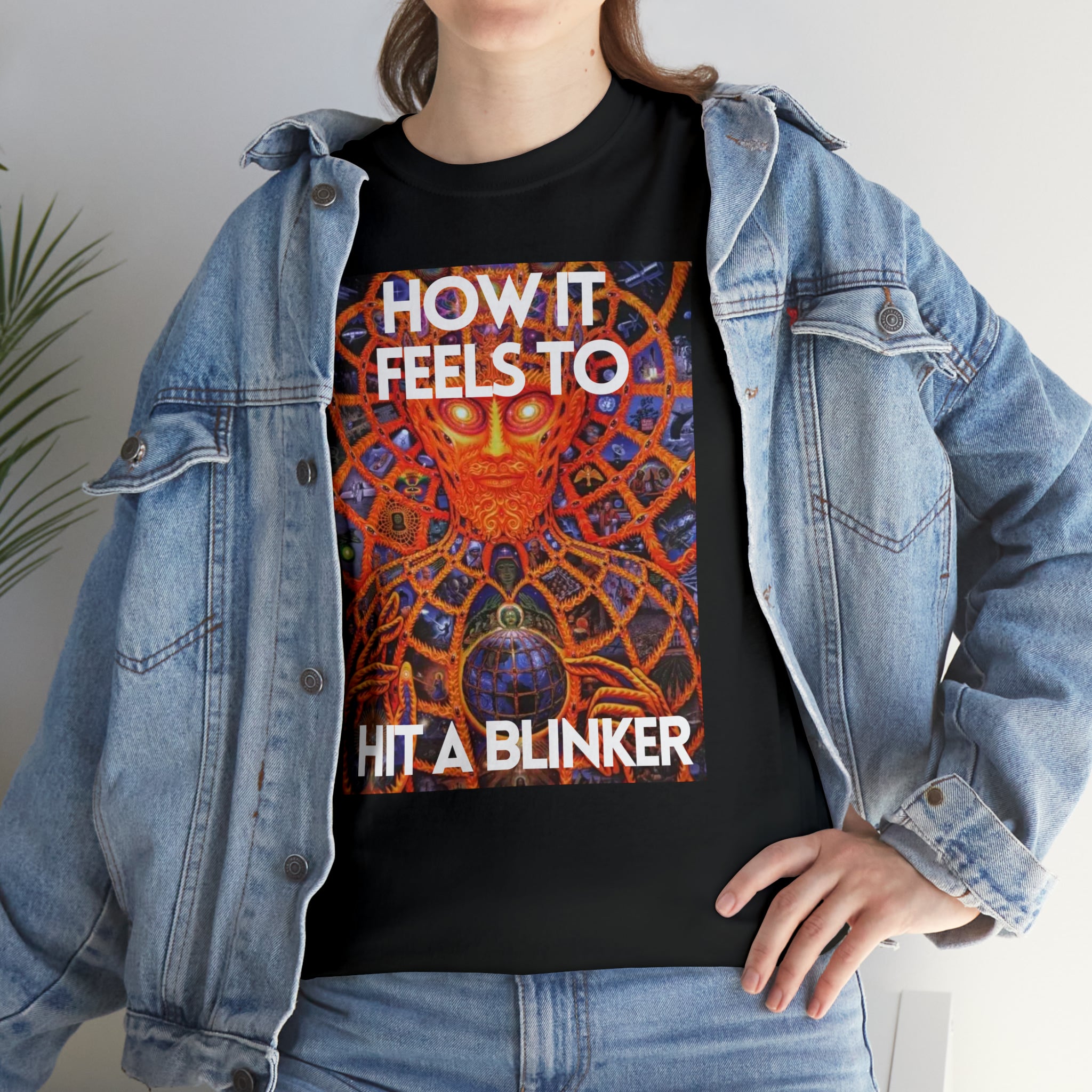 How it feels to hit a blinker - Unisex Heavy Cotton Tee