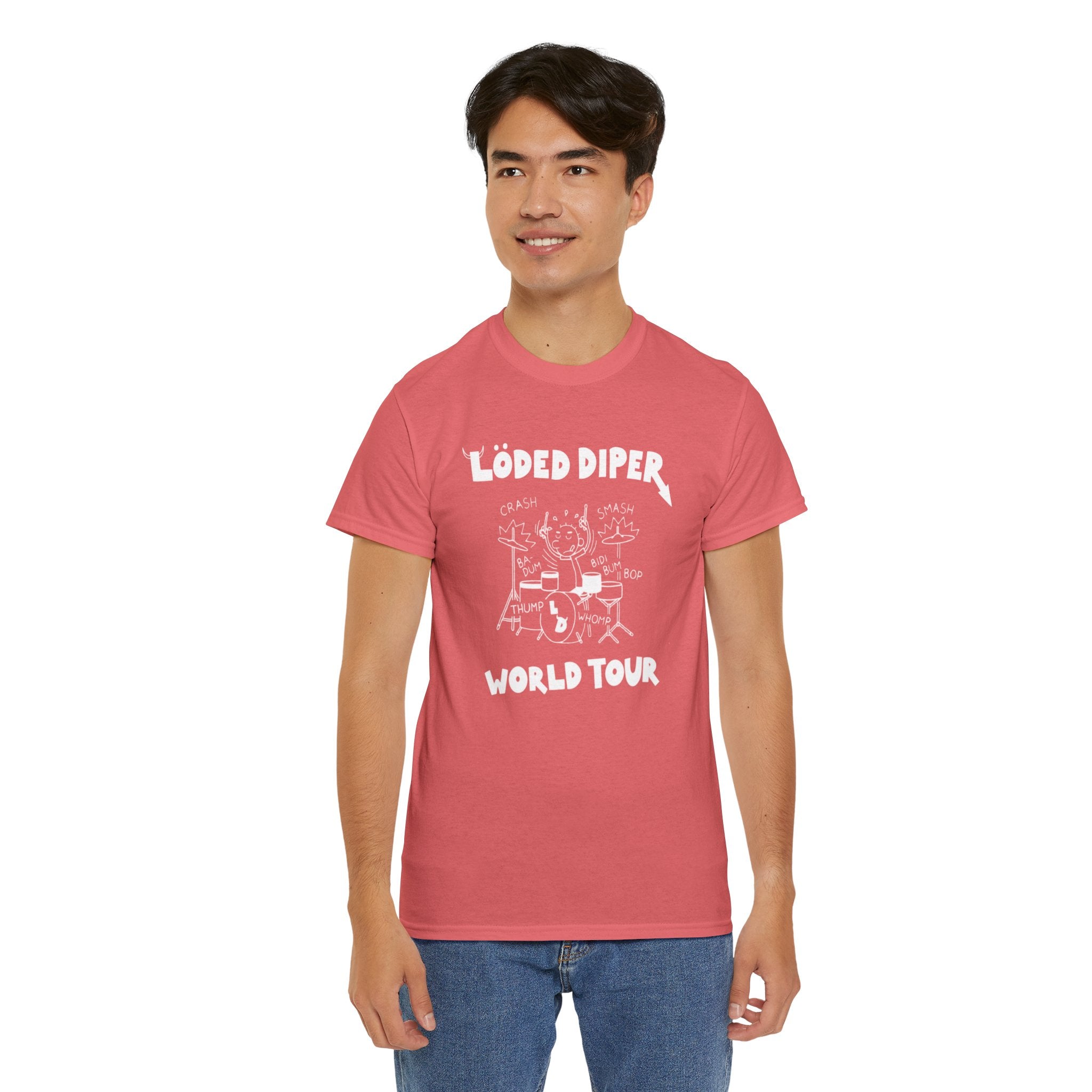 Loded Diper World Tour Shirt (Diary of a Wimpy Kid Rodrick Rules) - Unisex Heavy Cotton Tee