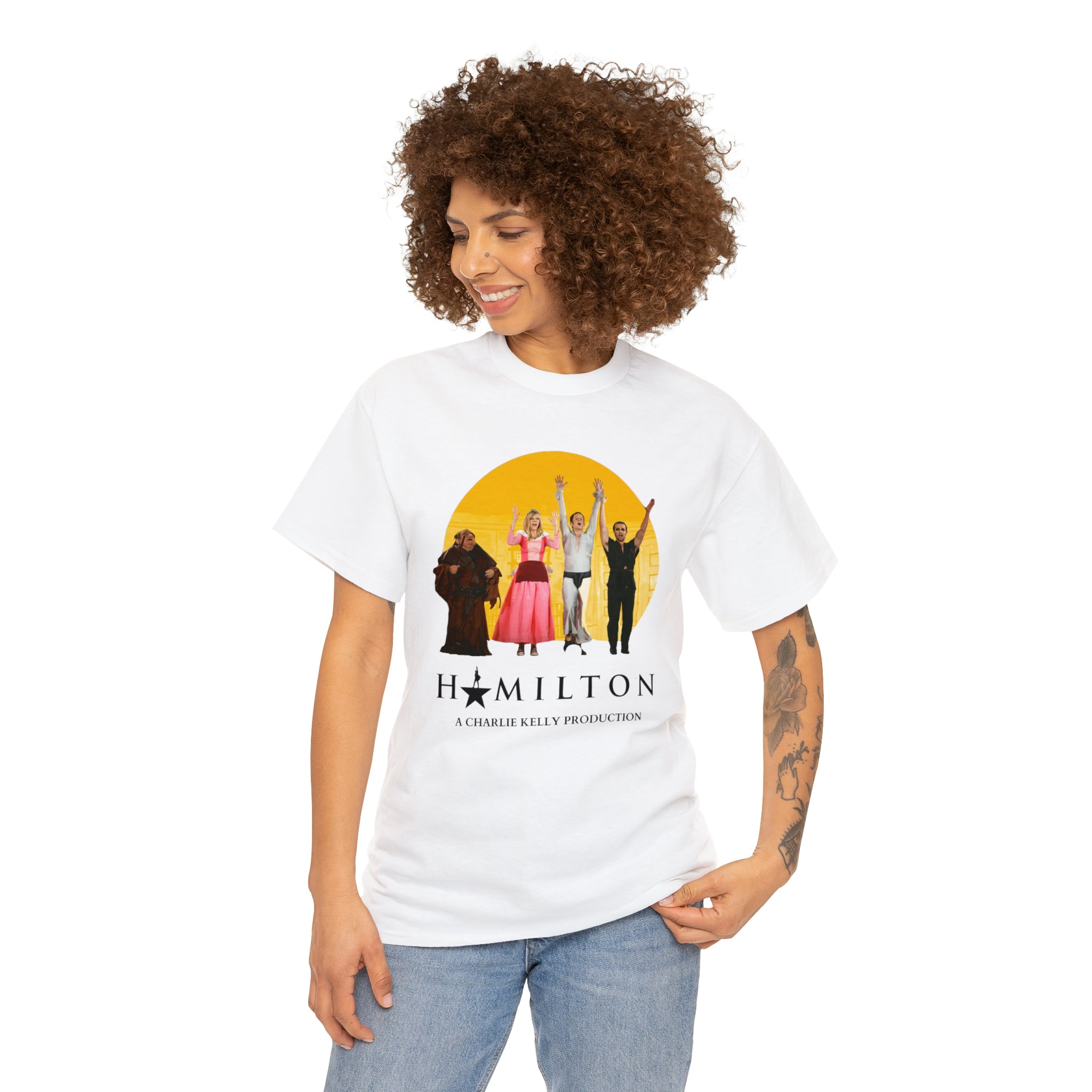 The Nightman Cometh (Hamilton) It's Always Sunny in Philidelphia - Unisex Heavy Cotton Tee