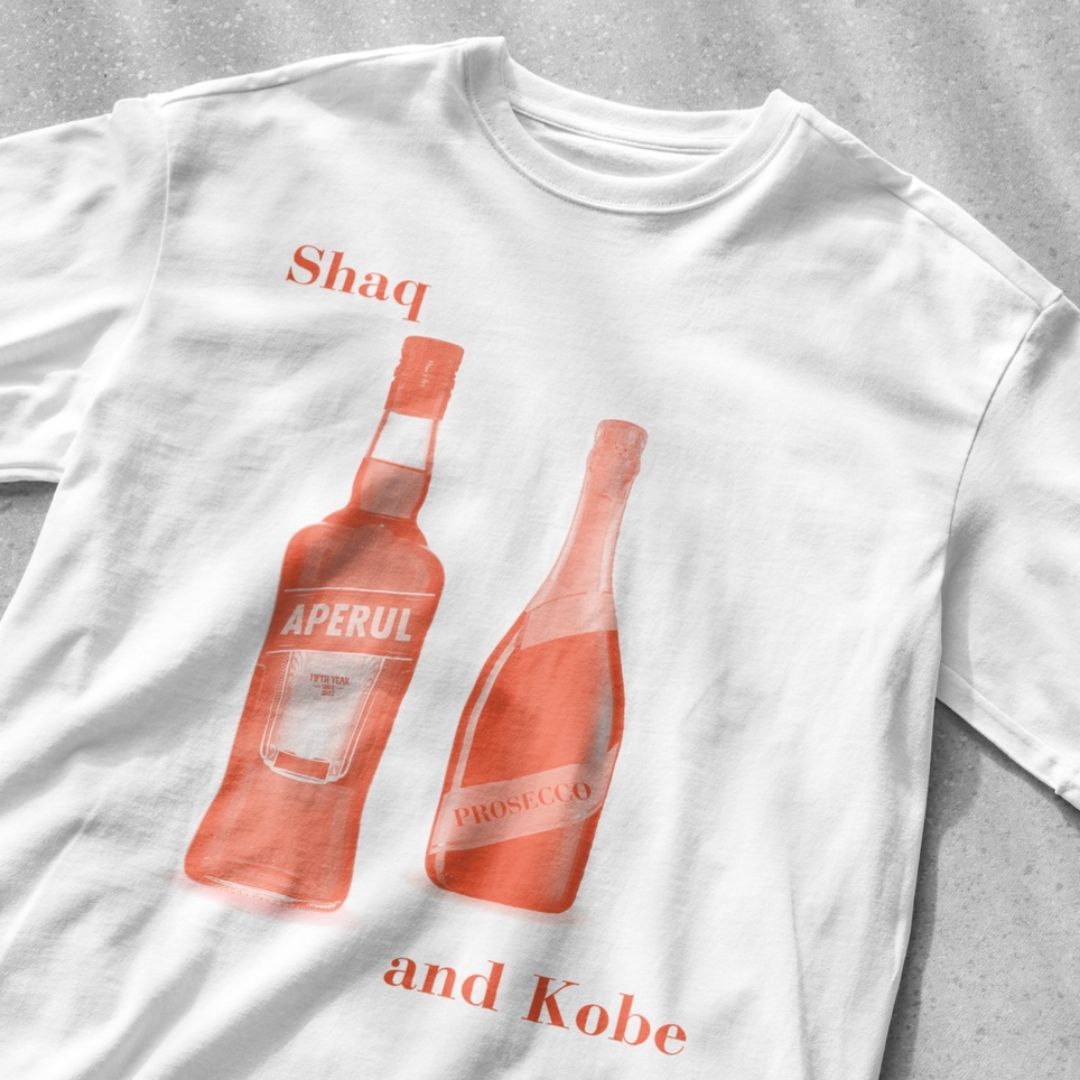 Shaq and Kobe Aperul Spritz - Unisex Heavy Cotton Tee