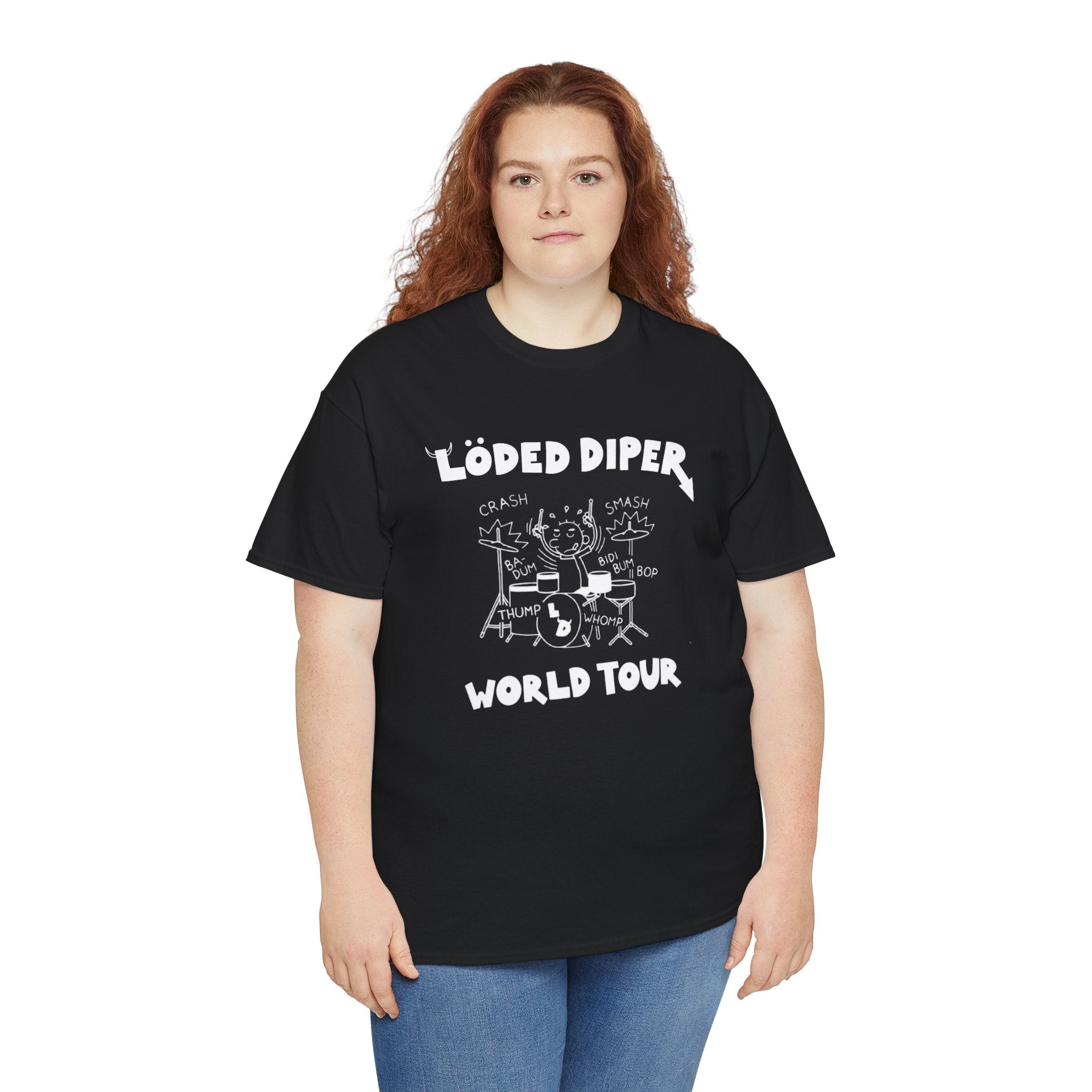 Loded Diper World Tour Shirt (Diary of a Wimpy Kid Rodrick Rules) - Unisex Heavy Cotton Tee