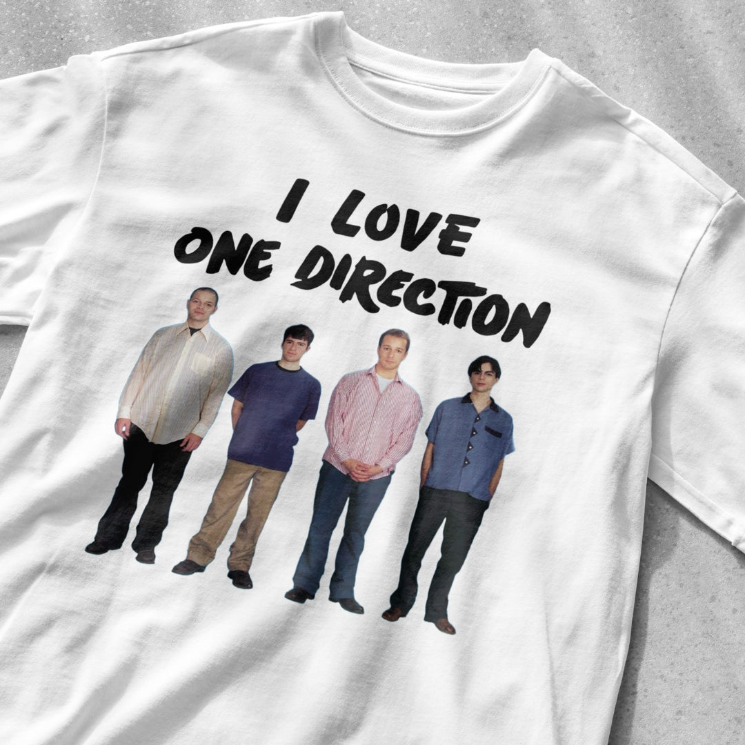 I Love One Direction Shirt - Weezer Parody Shirt