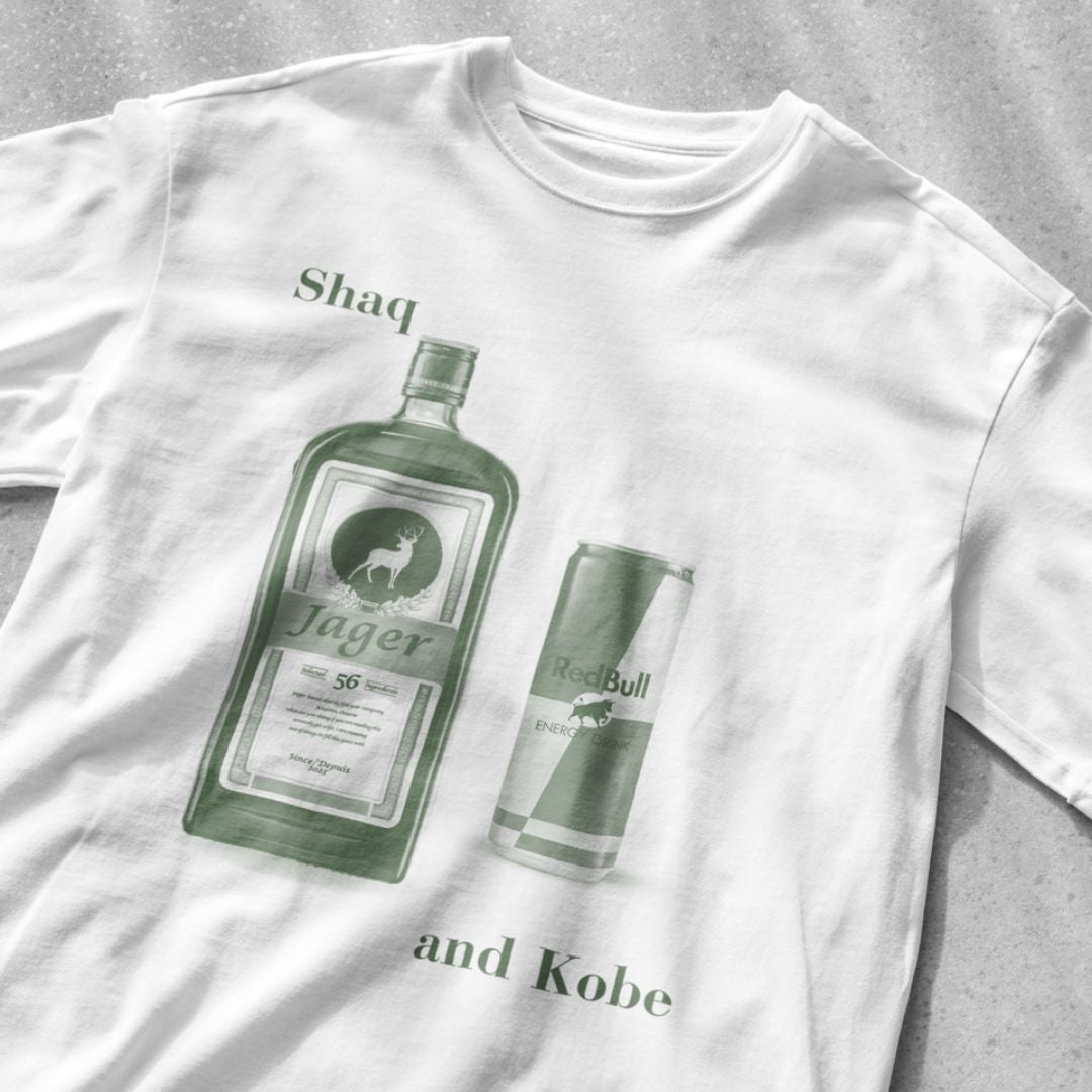 Shaq and Kobe Jagerbomb - Unisex Heavy Cotton Tee