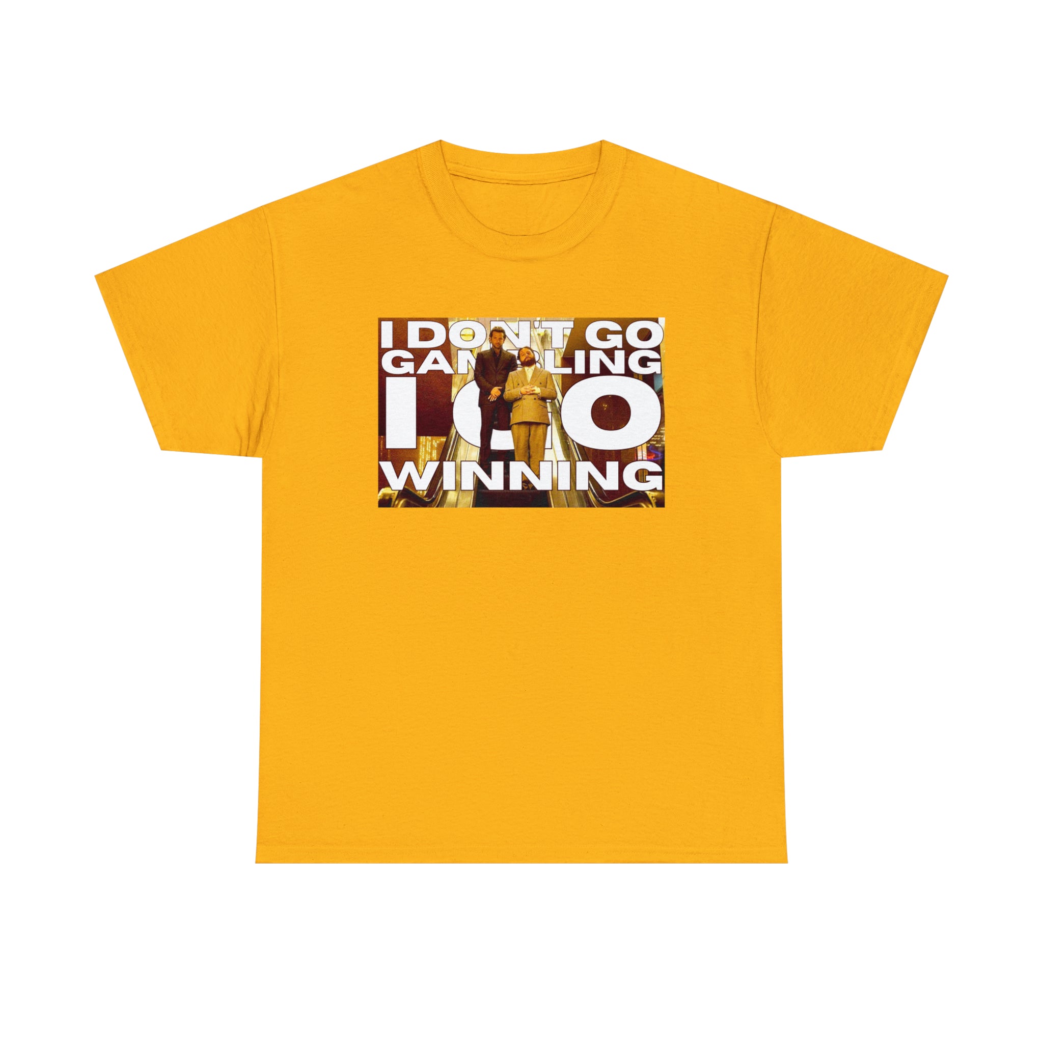 'I don't go Gambling I go Winning" Allen Hangover - Unisex Heavy Cotton Tee