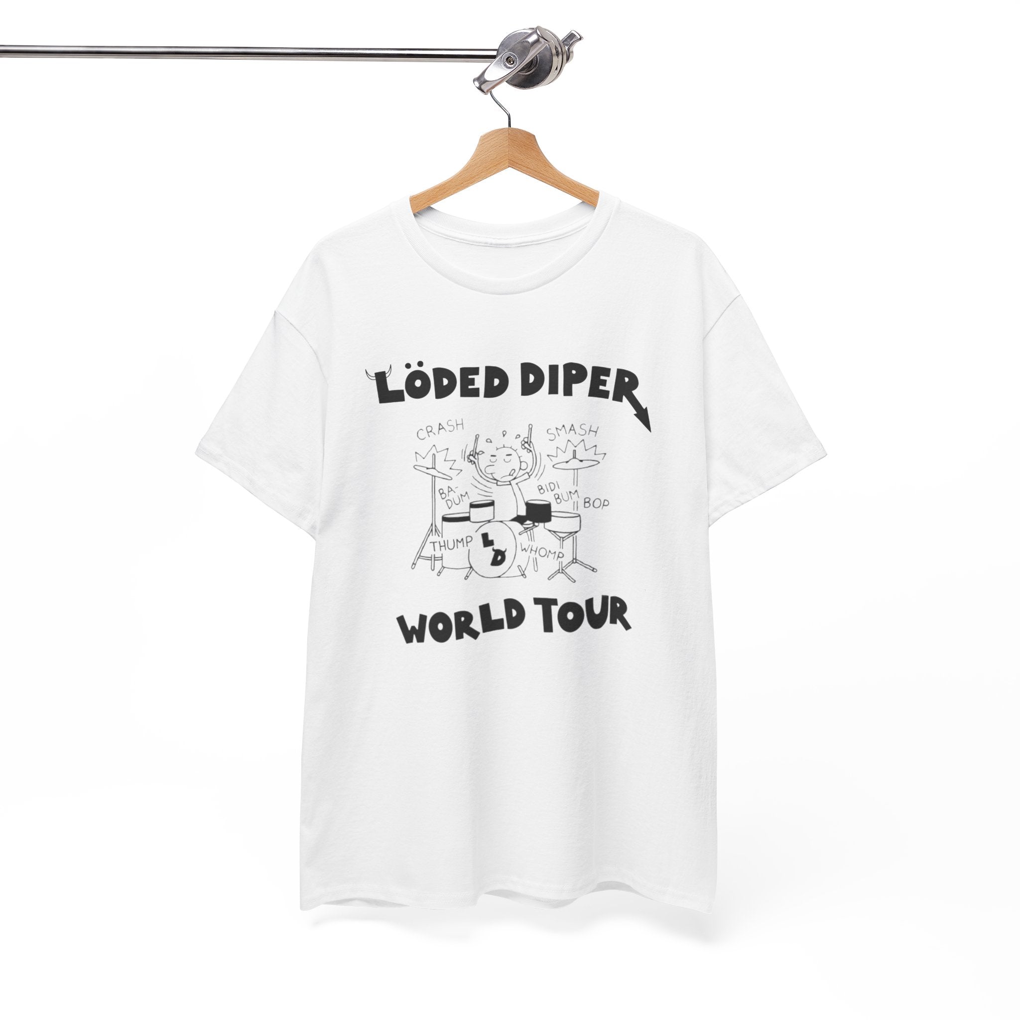 Loded Diper World Tour Shirt (Diary of a Wimpy Kid Rodrick Rules) - Unisex Heavy Cotton Tee